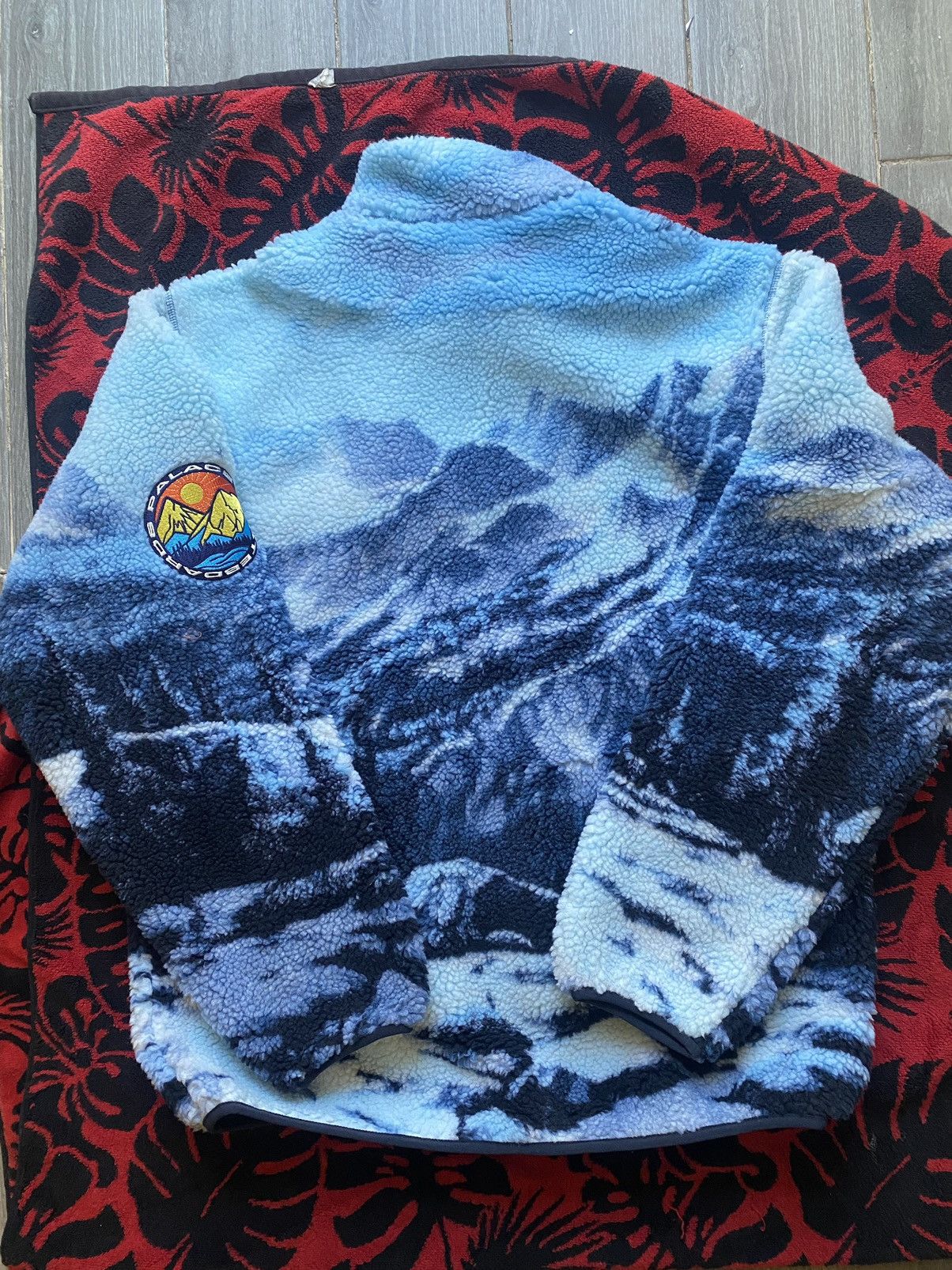Palace PALACE APPALACHIAN FUNNEL FLEECE PALASKA BLUE XL