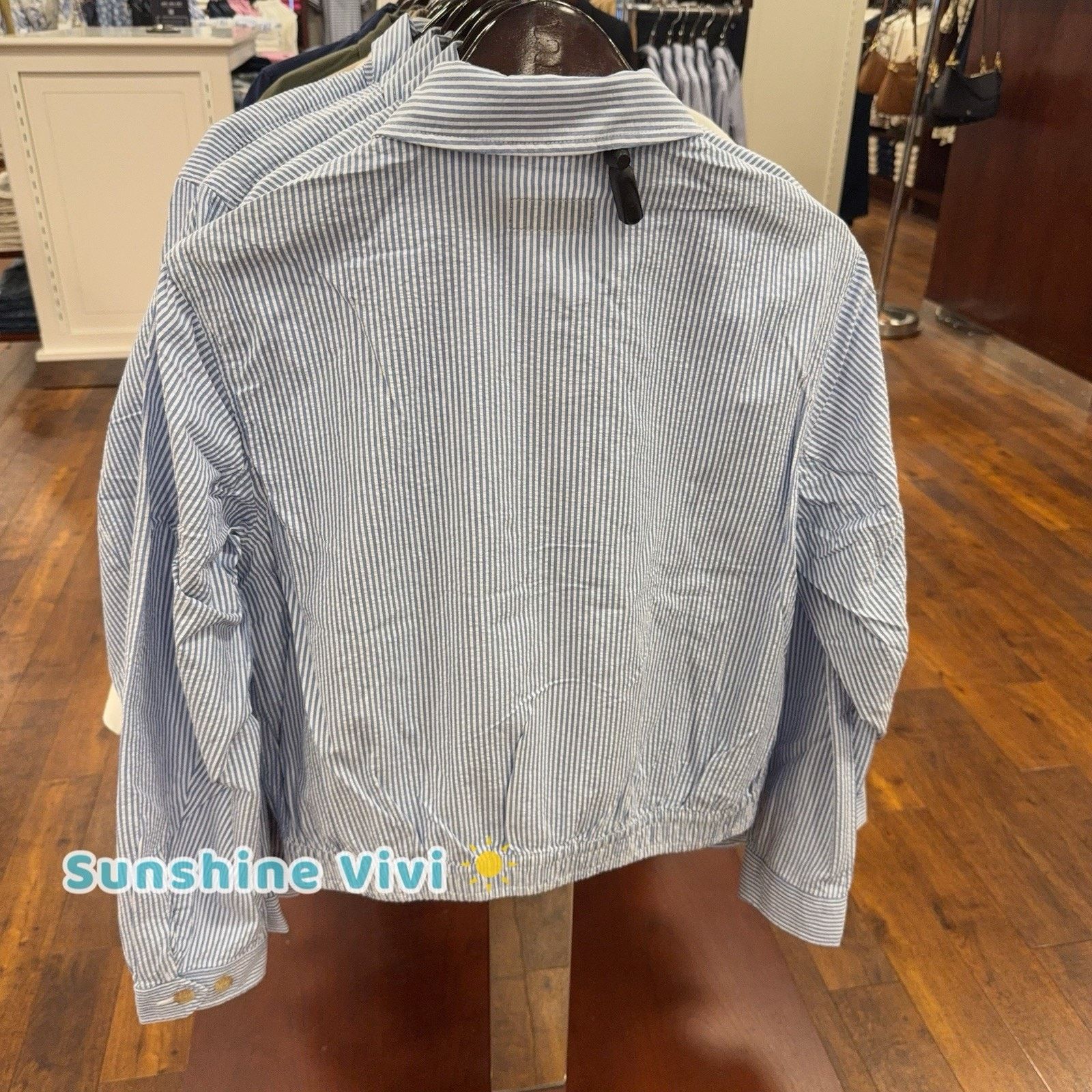 Polo Ralph Lauren NWT Polo Ralph Lauren Women Striped Cotton Seersucker small Size S / US 4 / IT 40 - 5 Thumbnail