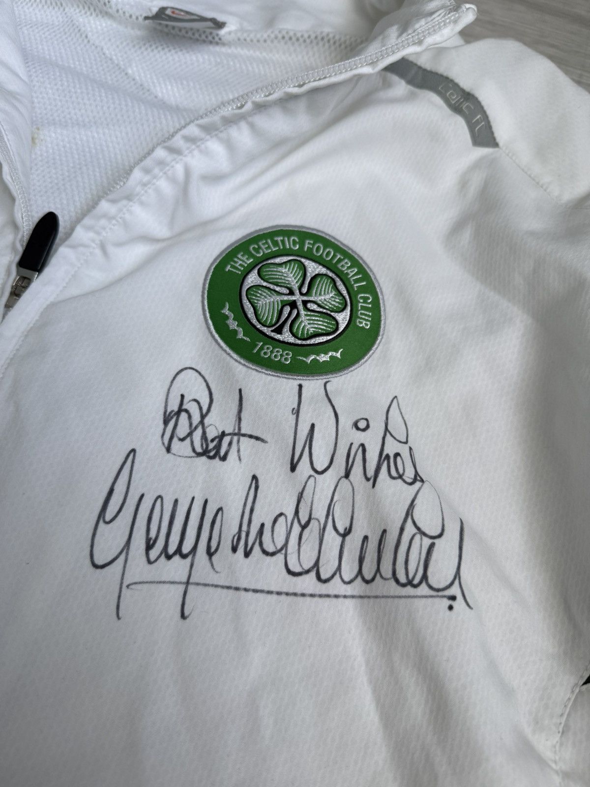 Nike × Vintage Vintage Nike Soccer Jersey jacket Celtic George McCluskey Size US XL / EU 56 / 4 - 3 Thumbnail