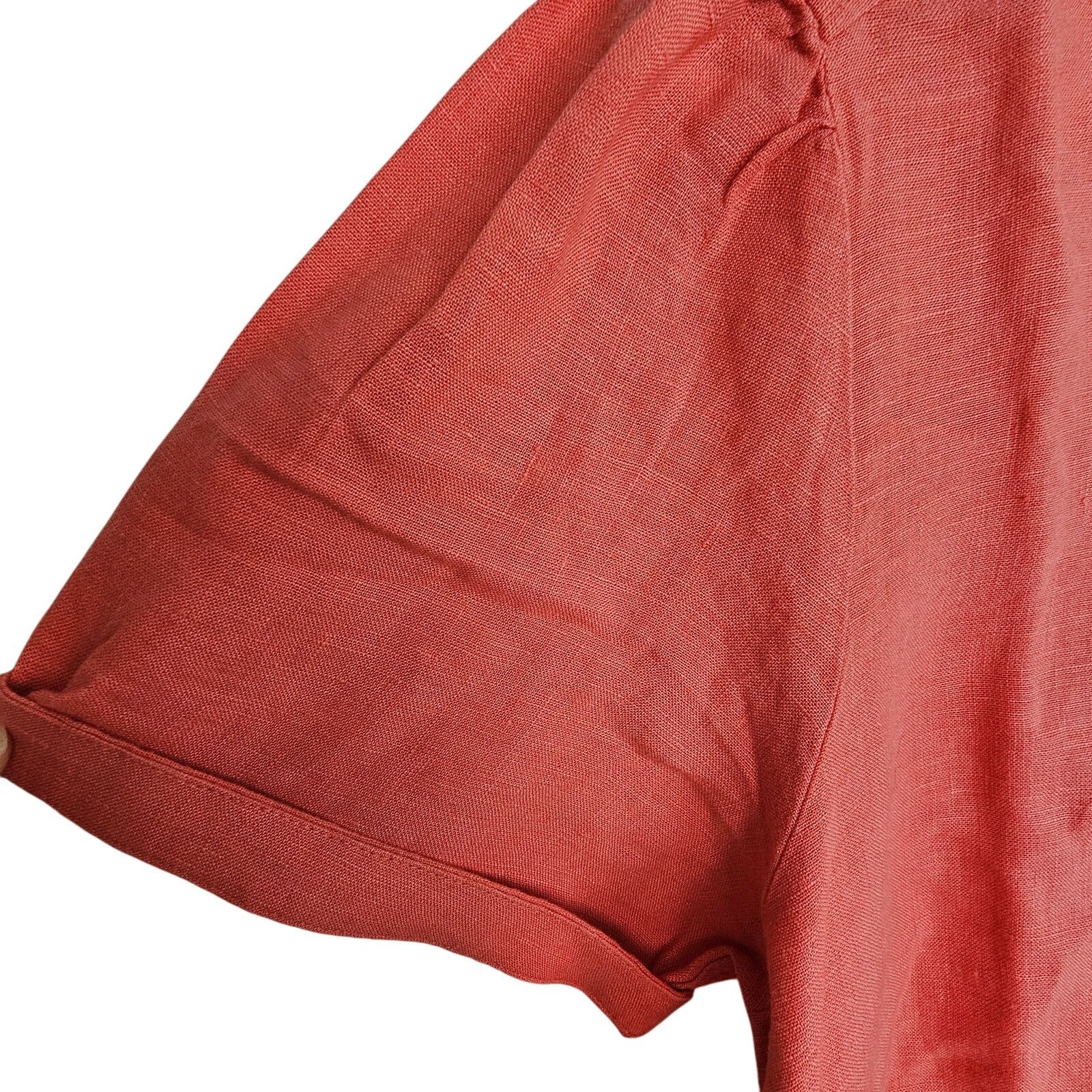 Sundry Sundance Womens Classic Tales 100% Linen Shirt Size S Coral Size S / US 4 / IT 40 - 5 Thumbnail