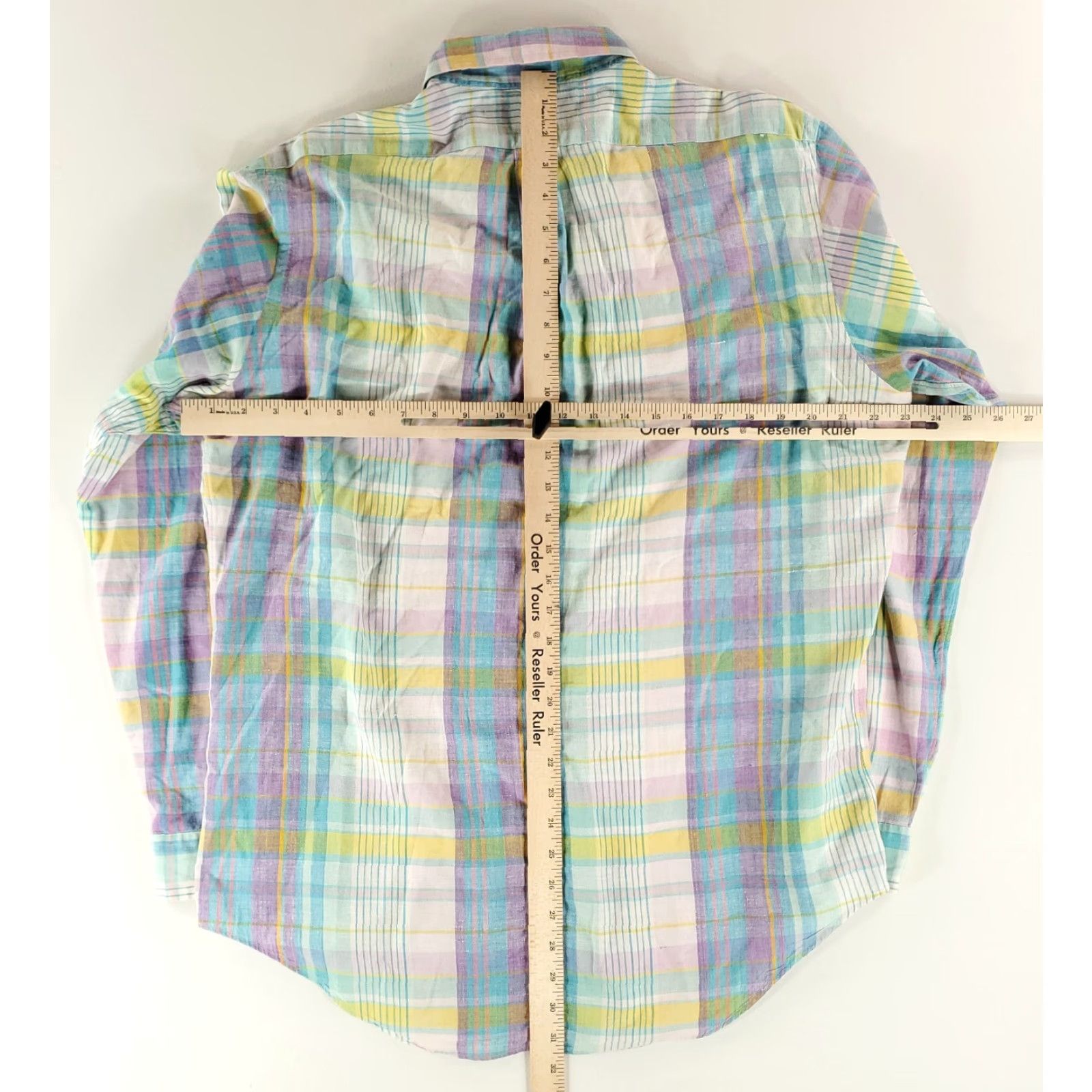 Ralph Lauren Ralph Lauren Madras Button Down Shirt Long Sleeve Pastel Plaid Mens L Multicolor Shirt Size US L / EU 52-54 / 3 - 7 Thumbnail