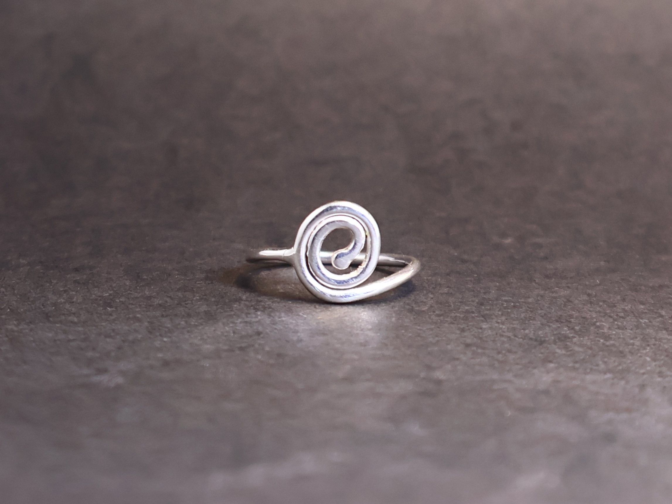 Handmade Spiral Ring, 925 Sterling Silver Ring, Handmade Swirl Ring, Size ONE SIZE - 1 Thumbnail