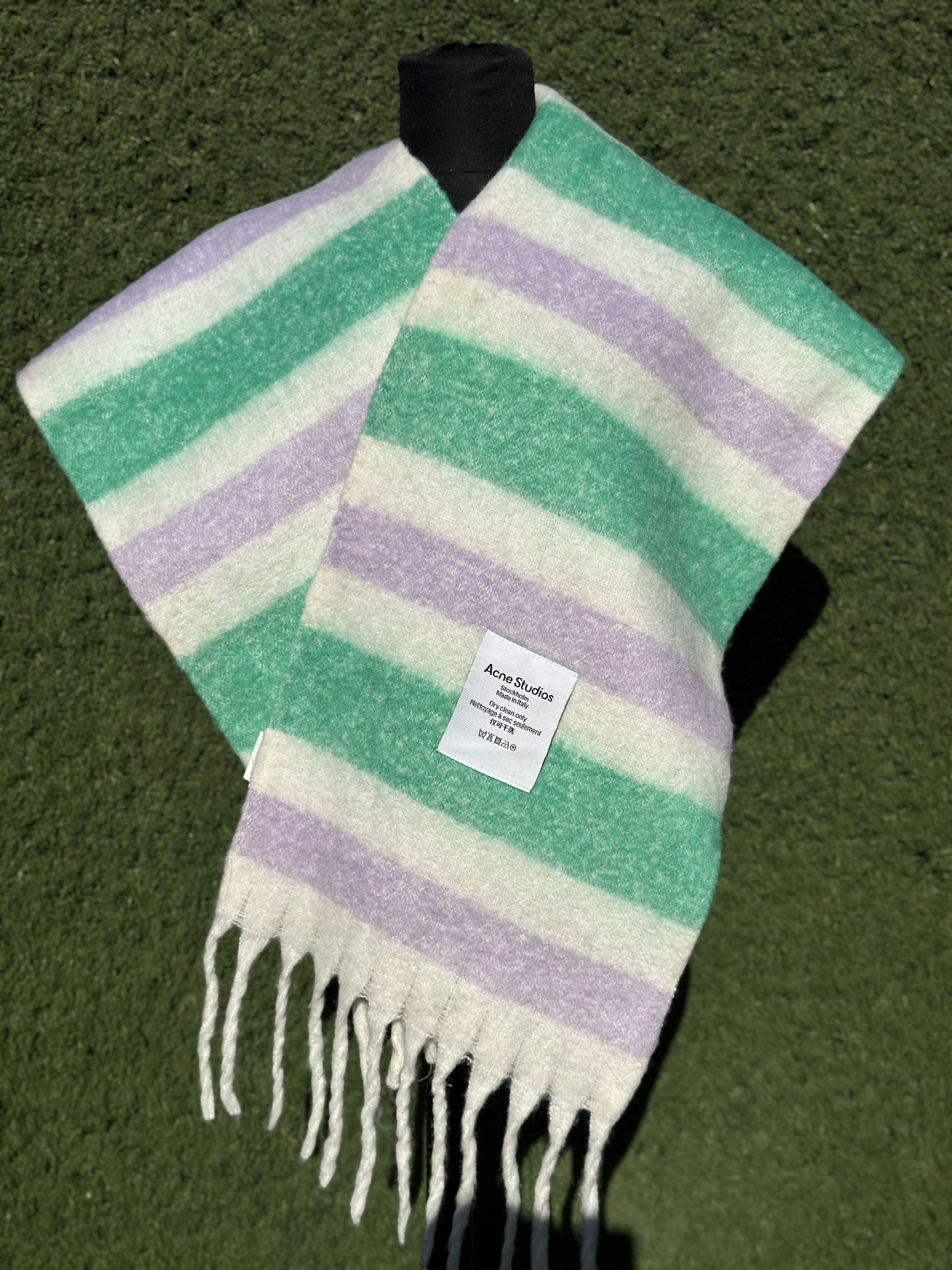 Acne Studios Acne Studios Stockholm Striped Scarf Made Italy 250 x 35 cm Size ONE SIZE - 2 Thumbnail