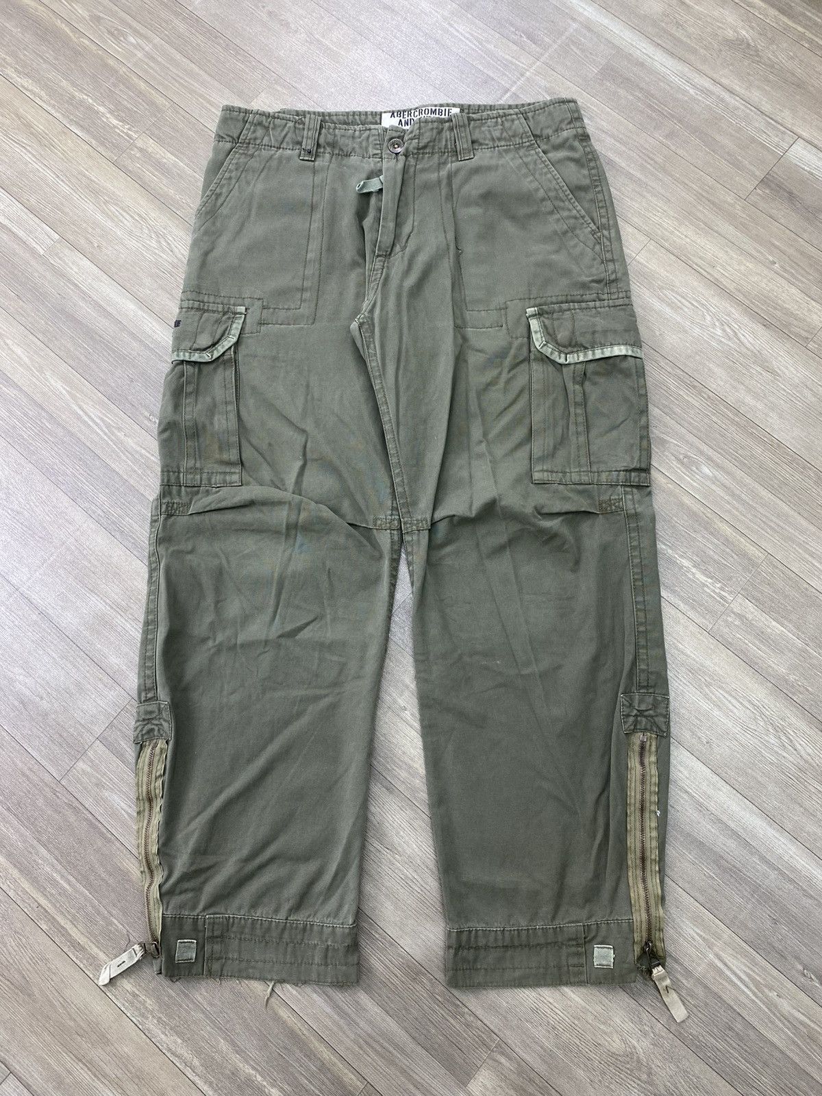 If Six Was Nine Vintage Abercrombie and Fitch 3D Bondage Military Army Cargo Size US 34 / EU 50 - 3 Thumbnail