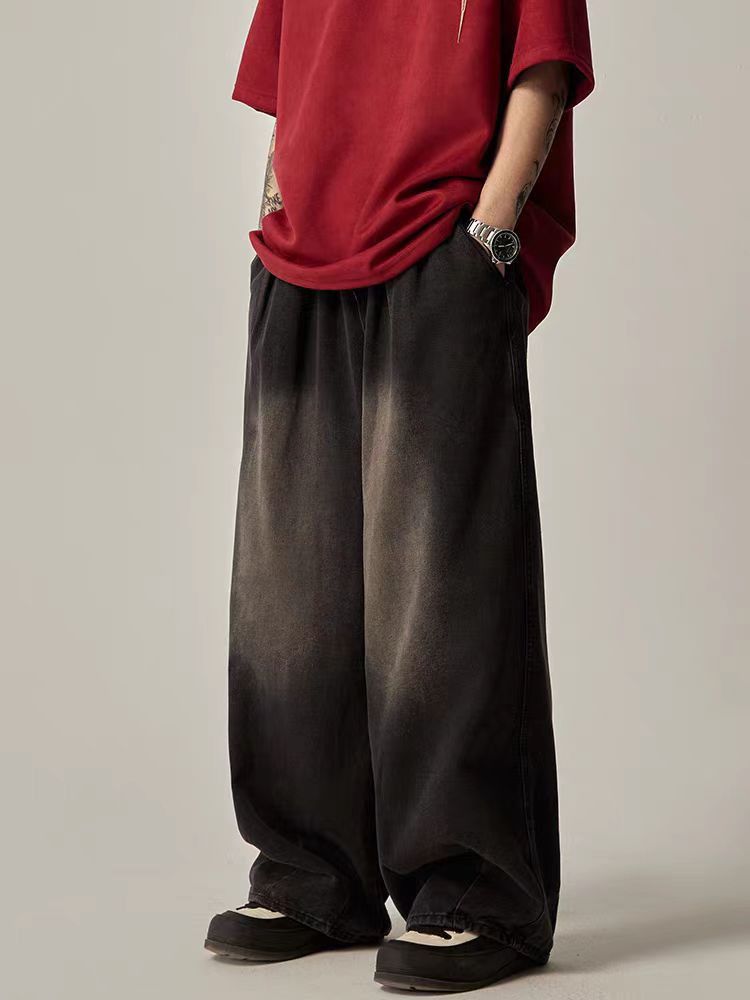 Street vintage washed grunge heavyweight jeans