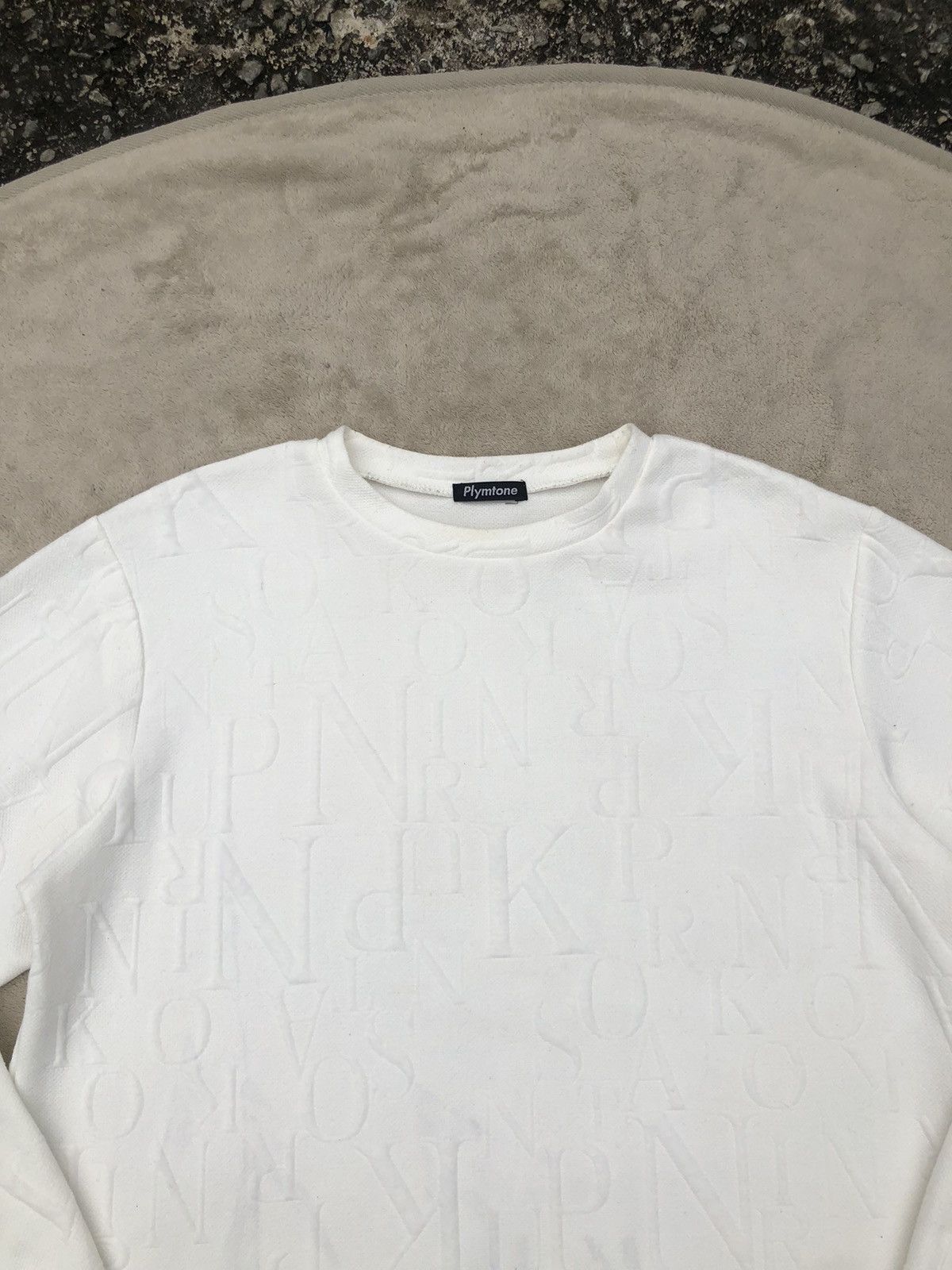 Vintage 💥Vintage Plymtone Emerging Alphabet Sweatshirt Size US L / EU 52-54 / 3 - 3 Thumbnail