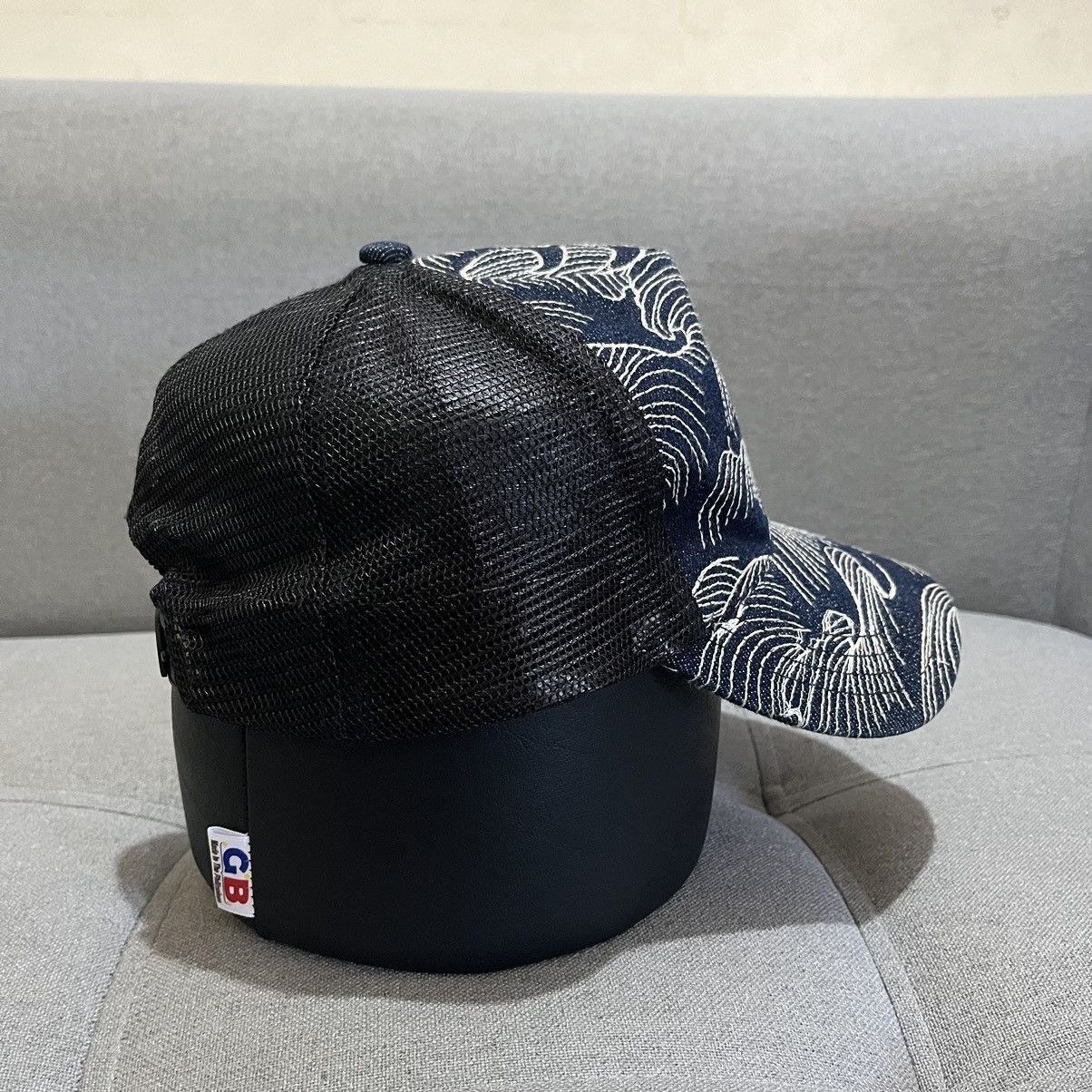 RMC Jeans RMC Japan Tsunami Wave Denim Mesh Cap Size ONE SIZE - 3 Thumbnail