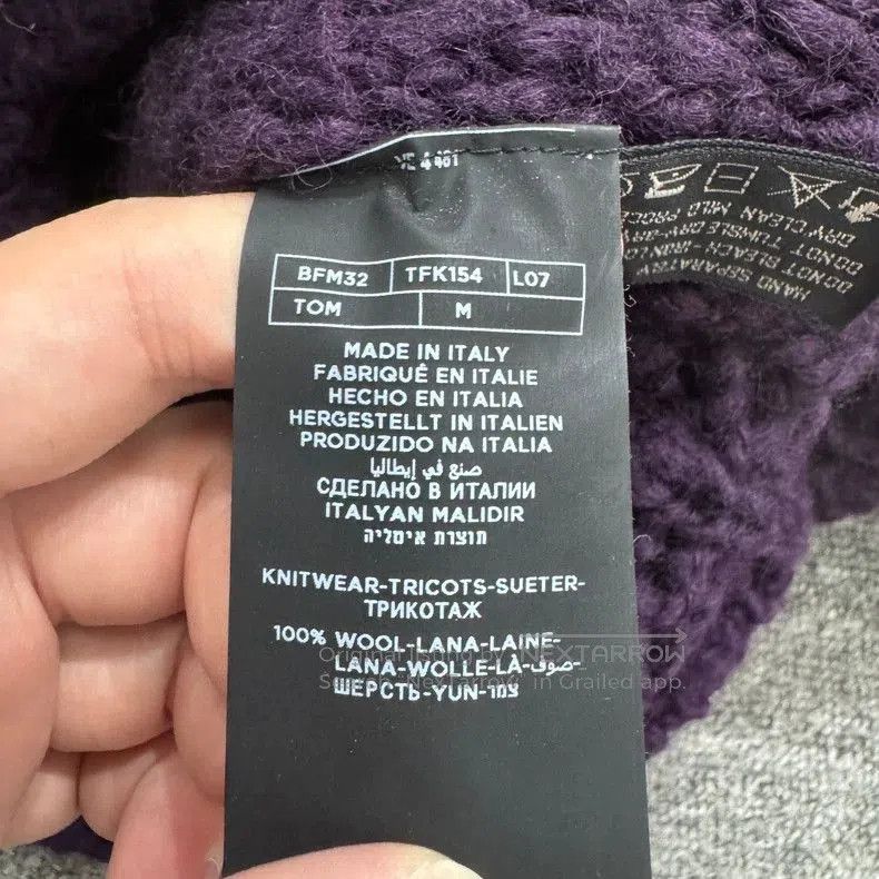 Tom Ford Tom Ford Purple Wool Knit Sweater. Size US M / EU 48-50 / 2 - 4 Thumbnail