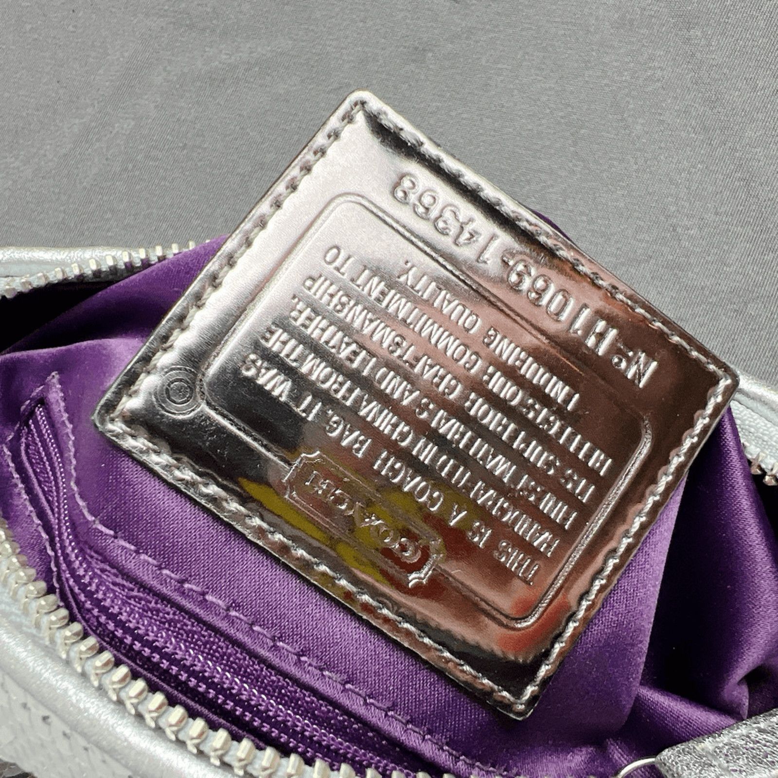 Coach COACH Vintage Poppy Sliver Sequined Evening Bag RARE 14368 Size ONE SIZE - 6 Thumbnail