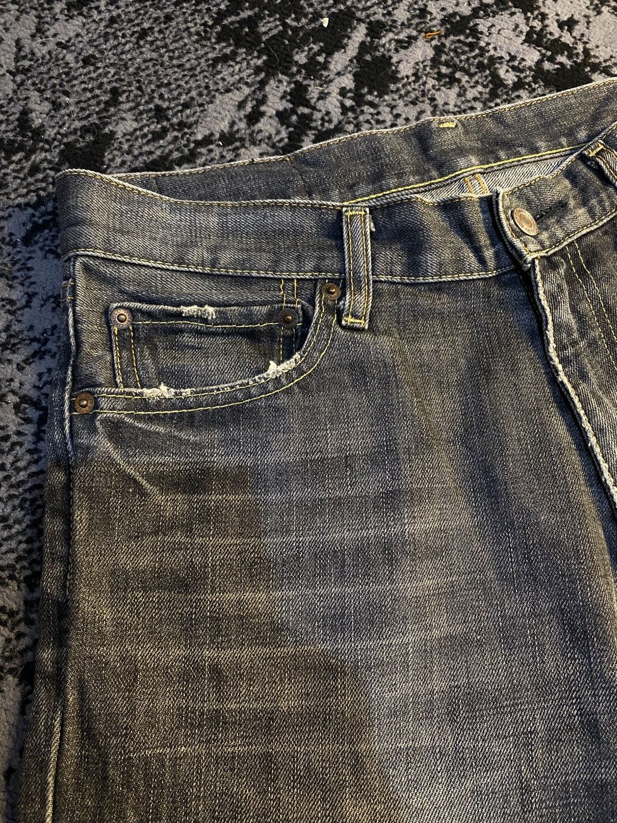 Kapital Vtg Rusty Uniqlo UJ S-002 Mud Wash Regular Jeans 🔥 Size US 32 / EU 48 - 8 Thumbnail