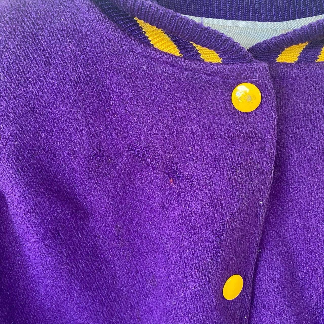 Holloway Vintage Holloway Purple Varsity Jacket Size L / US 10 / IT 46 - 6 Thumbnail