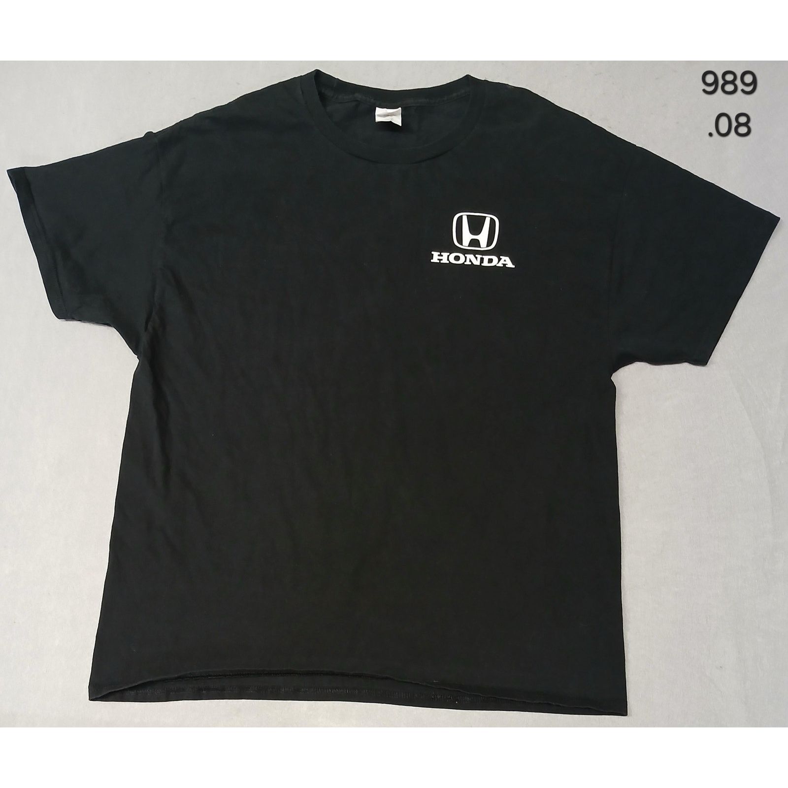 Hanes Hanes (XL) Black Honda Logo Short Sleeve Crew Neck Tee Shirt Size US XL / EU 56 / 4 - 1 Thumbnail