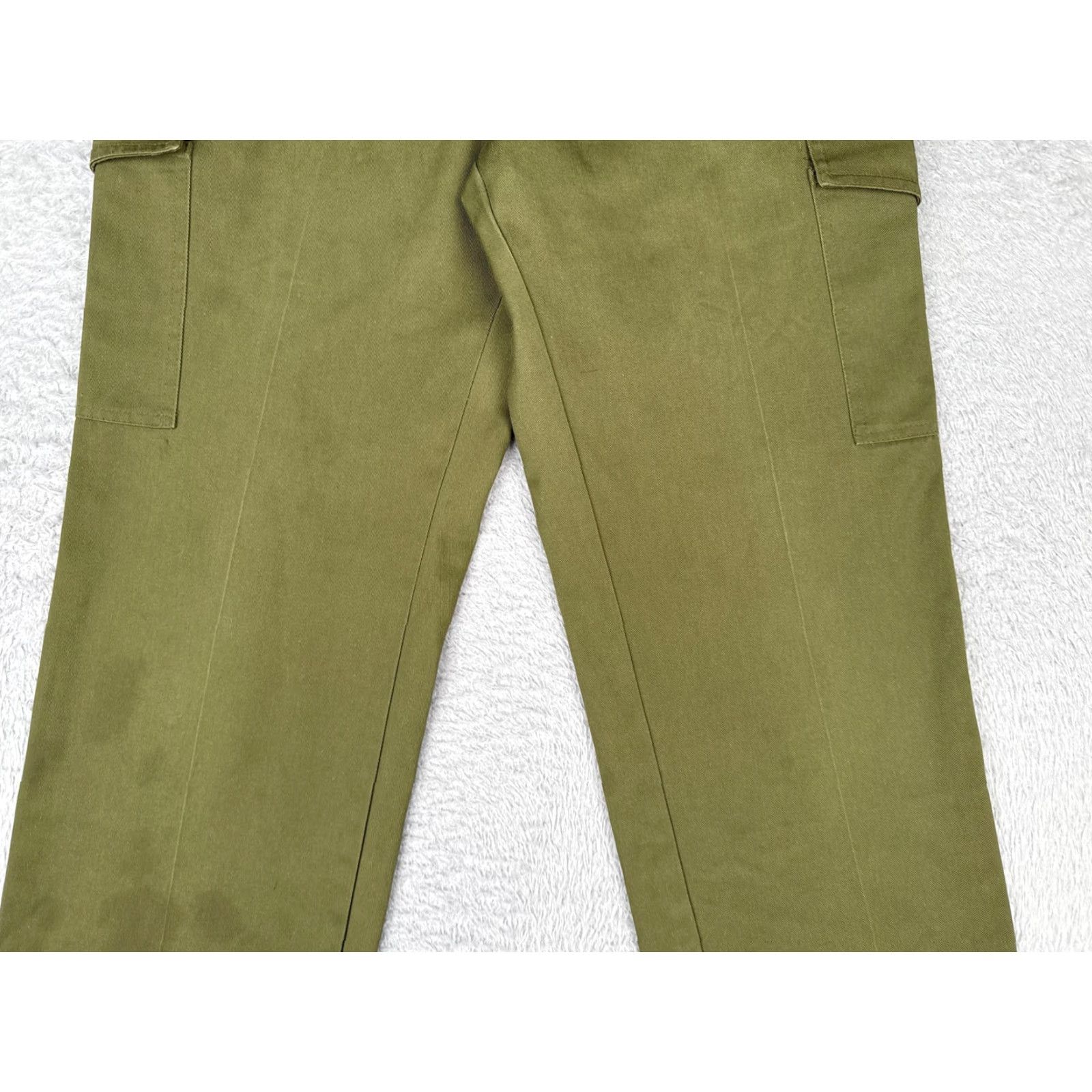 Vintage Boy Scouts of America Pants Mens 32x32 Olive Green Scouting Utility Unhemmed Size US 32 / EU 48 - 3 Thumbnail