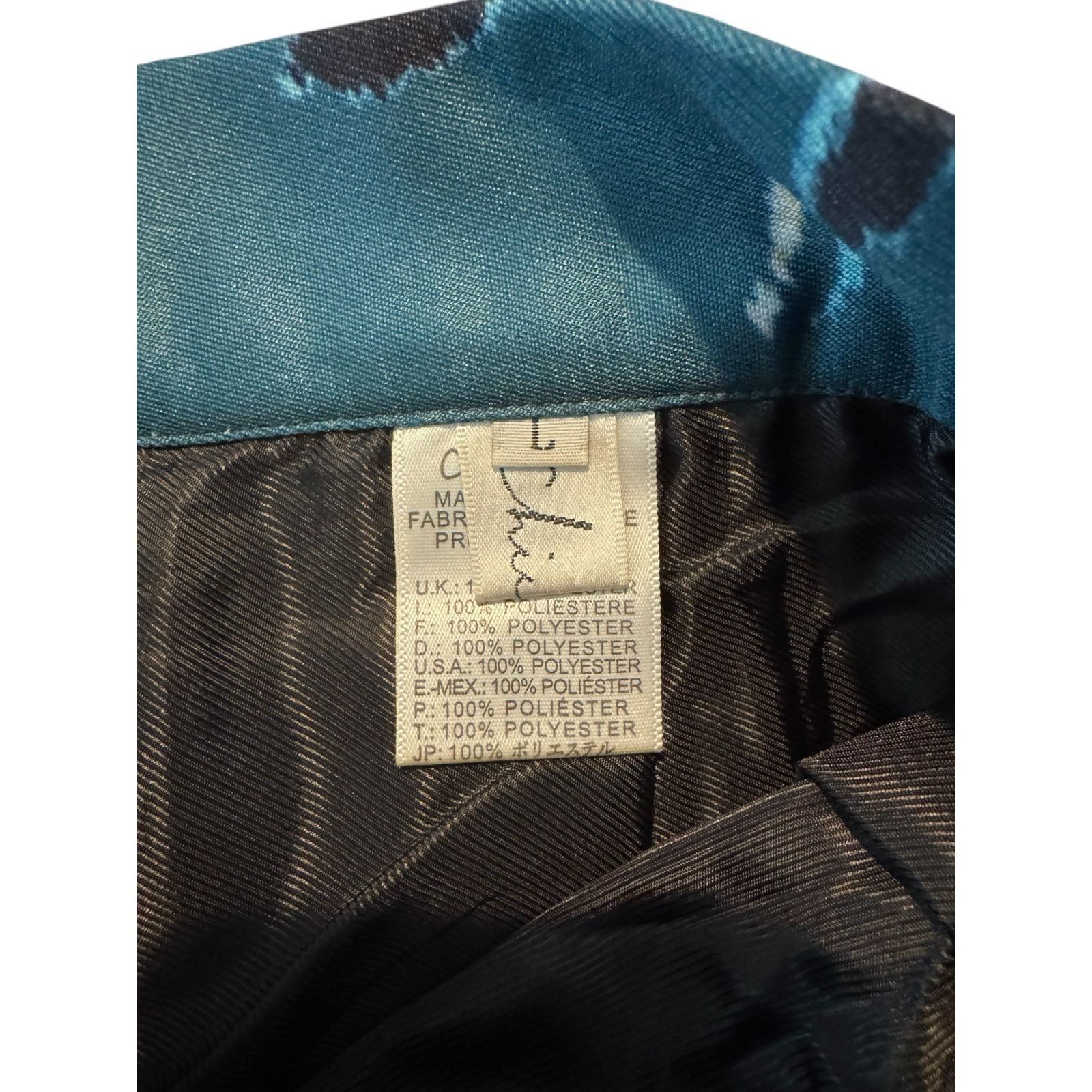 The Unbranded Brand Chicwish Women’s L Floral High Waisted Pleated Teal Skirt Size 30" / US 8 / IT 44 - 8 Thumbnail