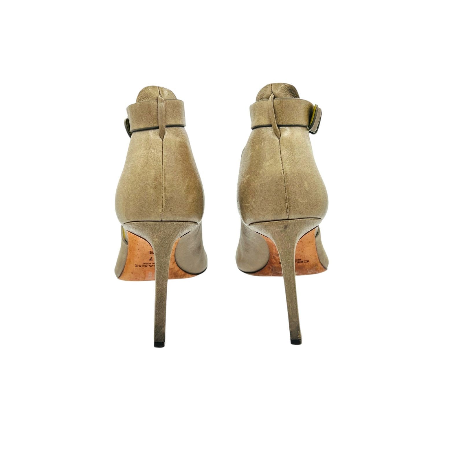 Coach Coach Manhattan Leather OpenToe Ankle Strap Stiletto Heels 7 Size US 7 / IT 37 - 5 Thumbnail