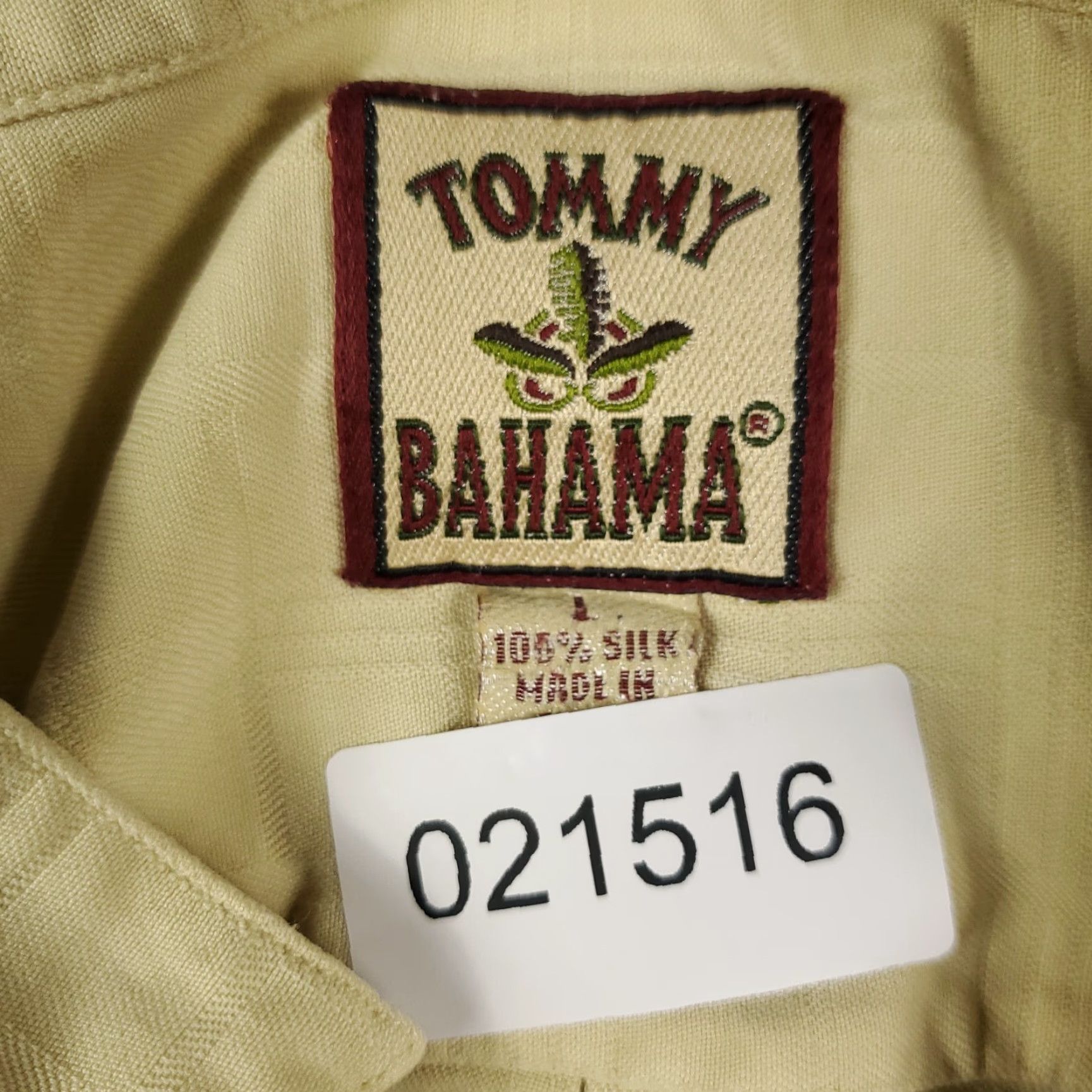 Tommy Bahama VINTAGE Tommy Bahama Shirt Mens Large Yellow Silk Hawaiian Camp Button Up? Size US L / EU 52-54 / 3 - 8 Thumbnail