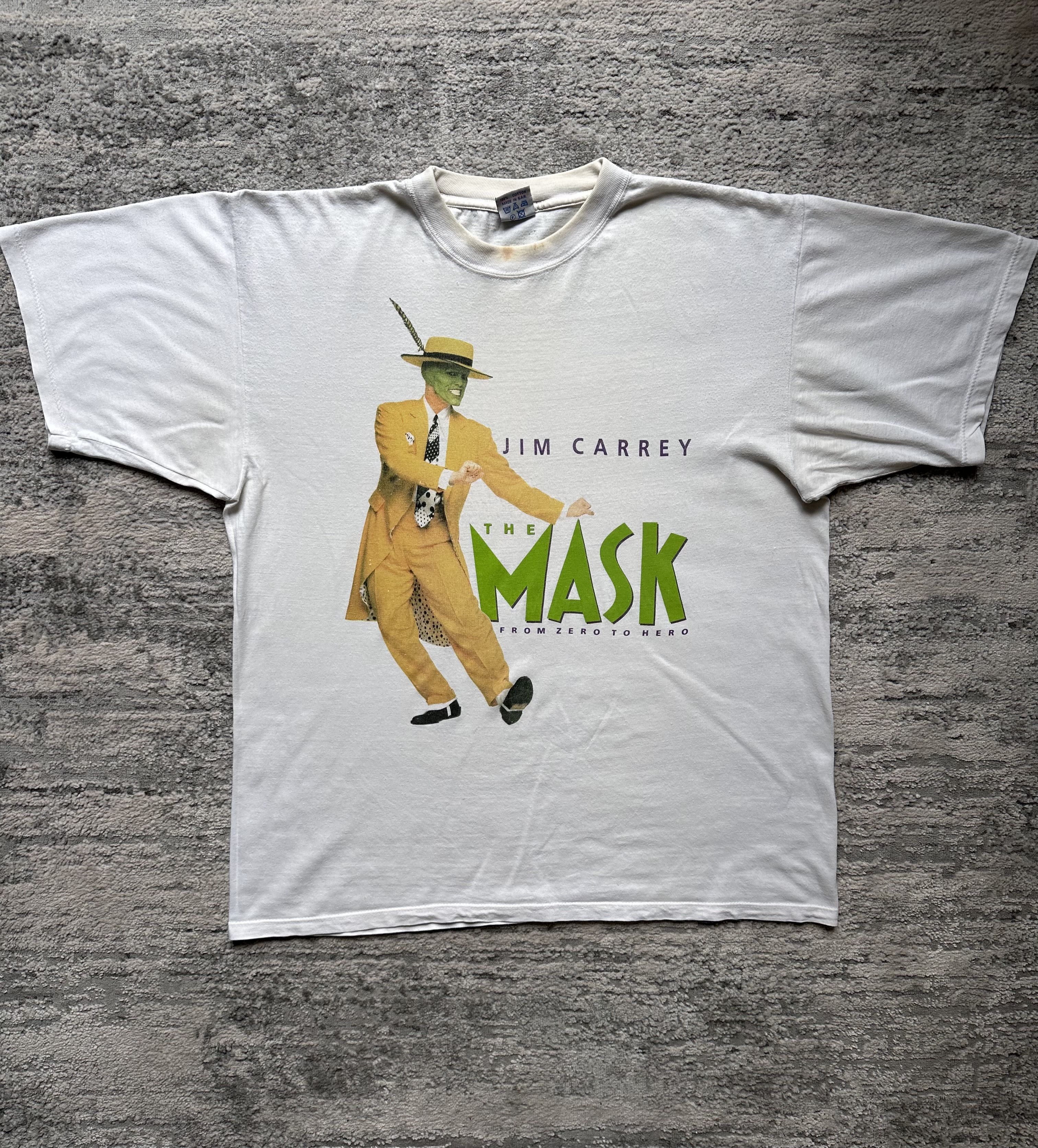 Vintage Jim Carrey The Mask vintage rare t shirt Size US XL / EU 56 / 4 - 1 Thumbnail