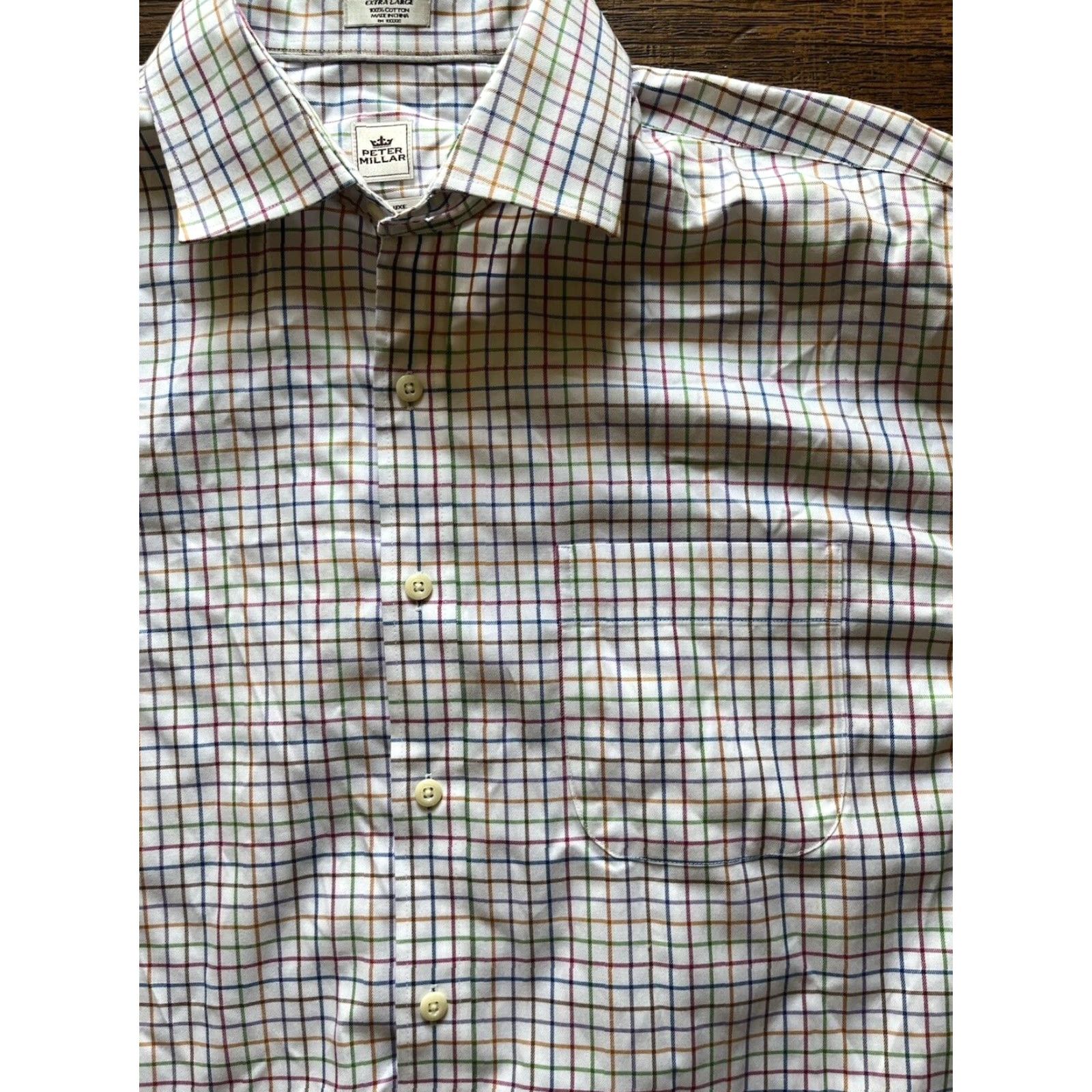 Peter Millar Peter Millar Multicolor Striped Button-Down Shirt XL Men’s Casual Classic Pocket Shirt Size US XL / EU 56 / 4 - 2 Thumbnail
