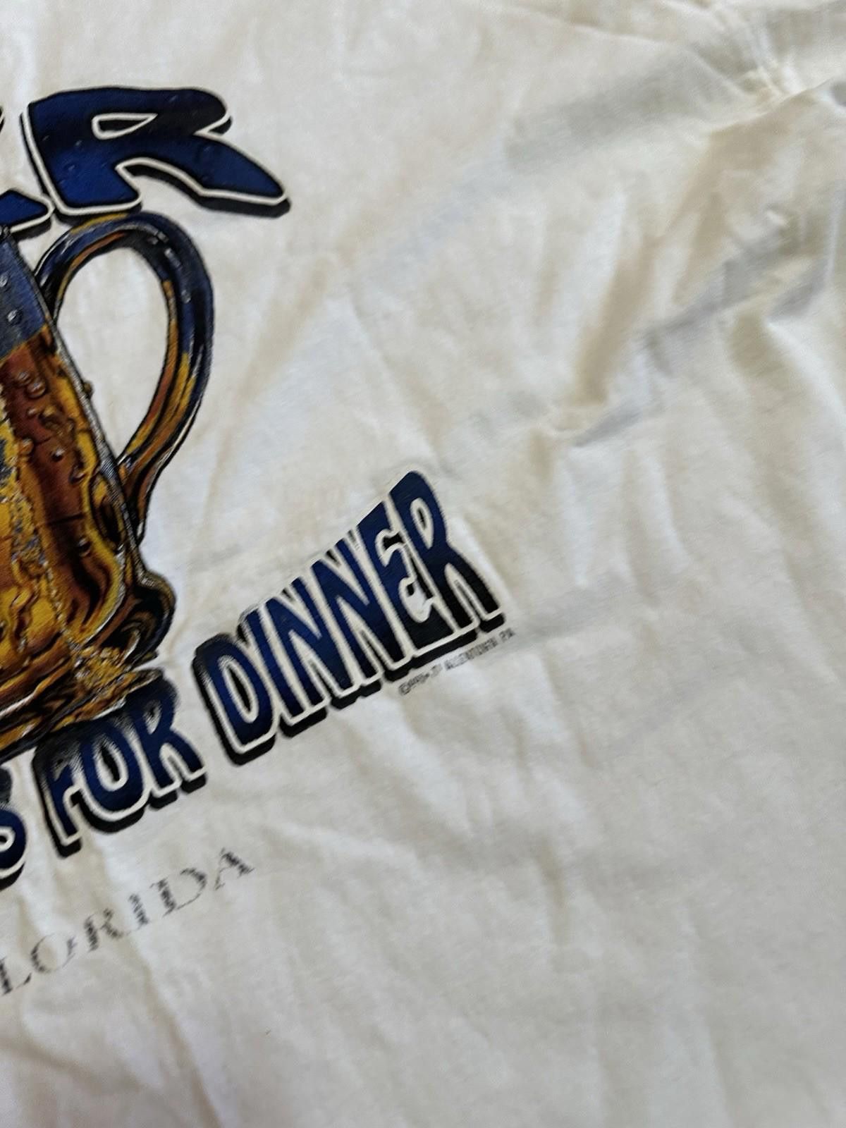 Alstyle Alstyle Apparel Beer It's What's For Dinner Florida T-shirt Size US XXL / EU 58 / 5 - 4 Thumbnail