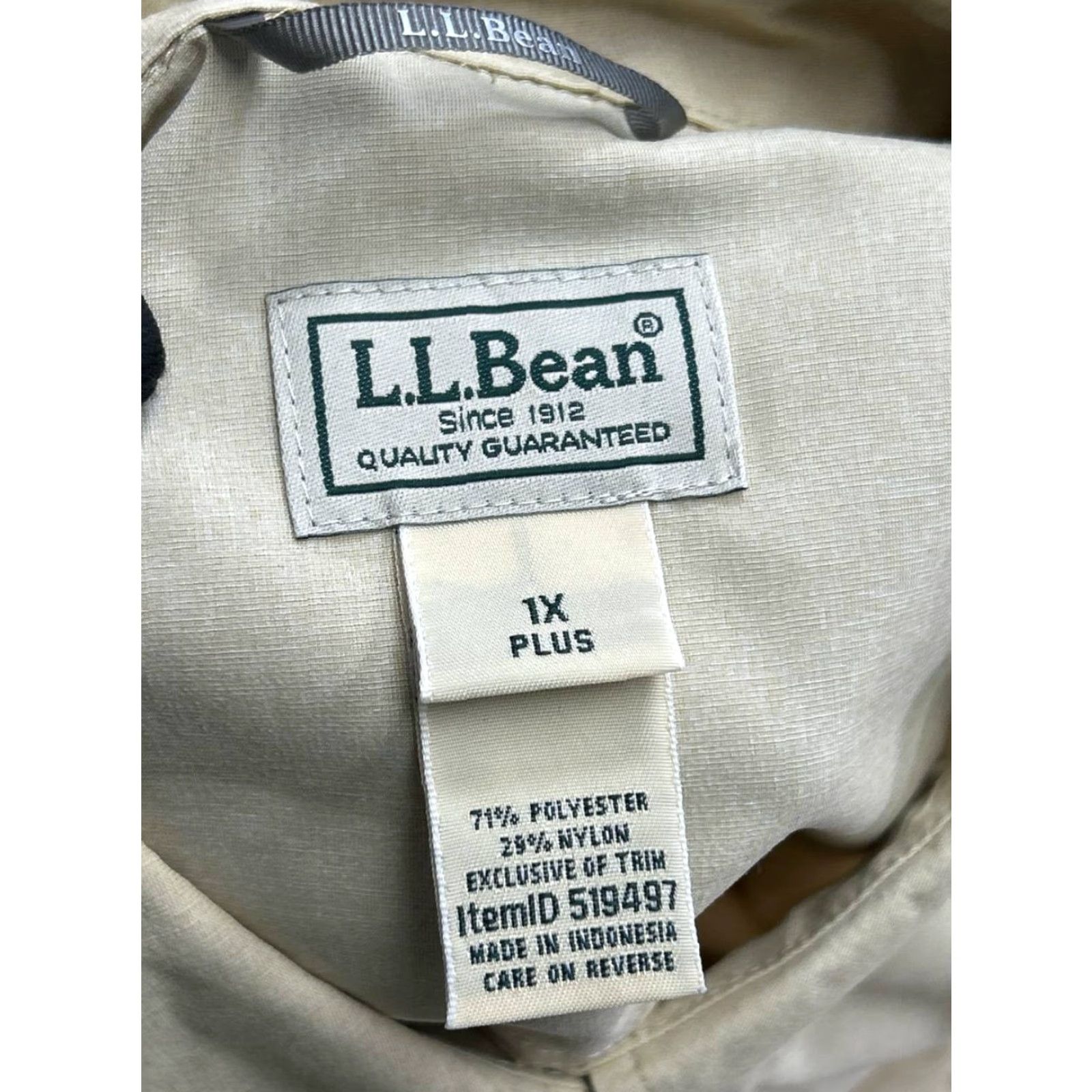 Vintage L.L.Bean Shirt Womens 1X Beige Button Up Shirt Womens 1X Beige Button Up Size XL / US 12-14 / IT 48-50 - 3 Thumbnail