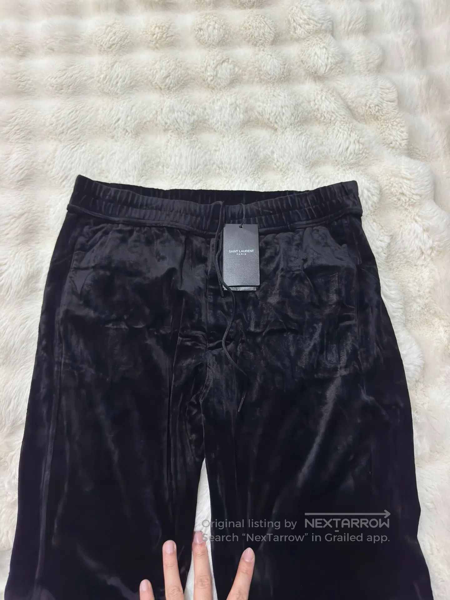 Saint Laurent Paris Saint Laurent Paris size L Velvet Elastic Men's Trousers| Size US 27 - 2 Thumbnail