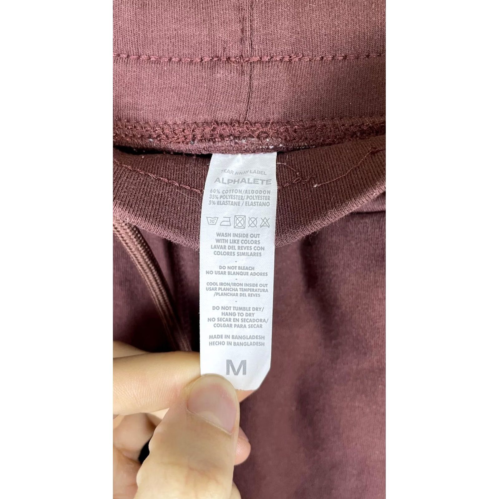 Vintage Alphalete Pants Mens Medium Brown Jersey Joggers Elastic Waist Pockets Athletic Size US M / EU 48-50 / 2 - 3 Thumbnail