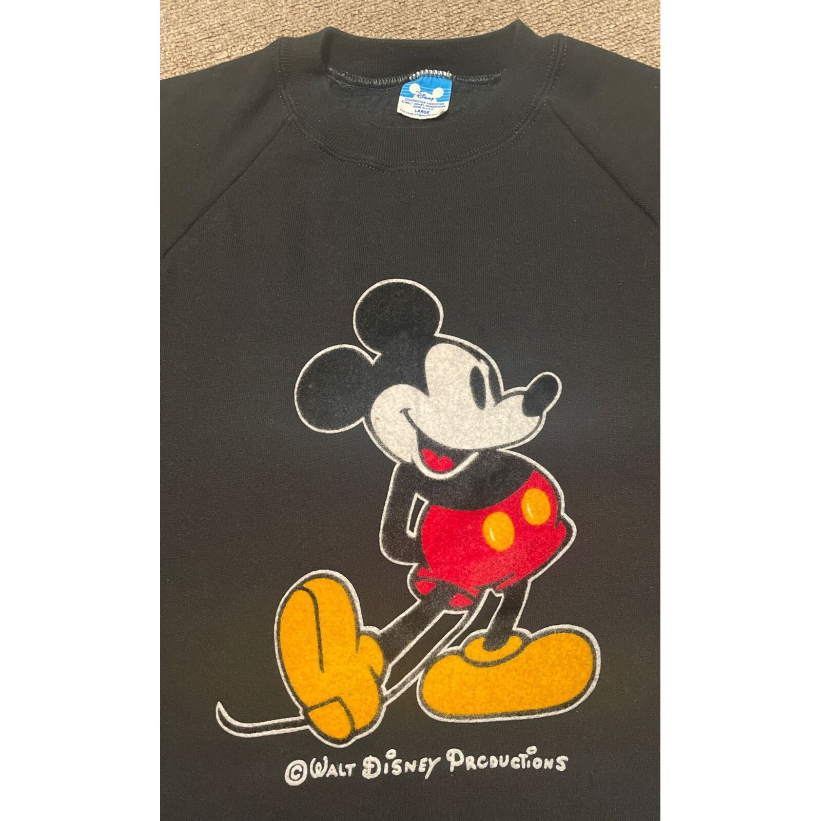 Disney Vintage 80's Large Mickey Mouse Walt Disney World Pullover C Size US L / EU 52-54 / 3 - 3 Thumbnail