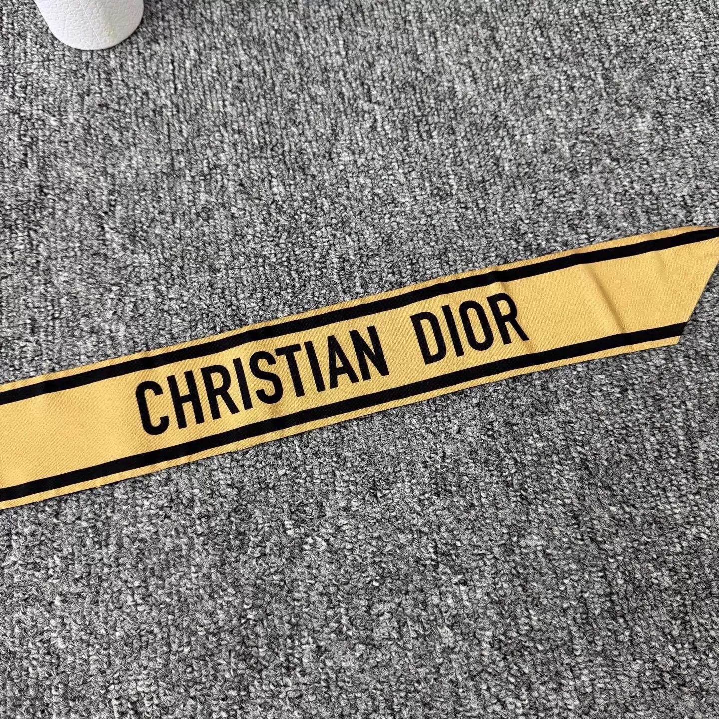 Dior Dior Twilly Silk Scarf 99 New Leopard & Logo Print Size ONE SIZE - 4 Thumbnail