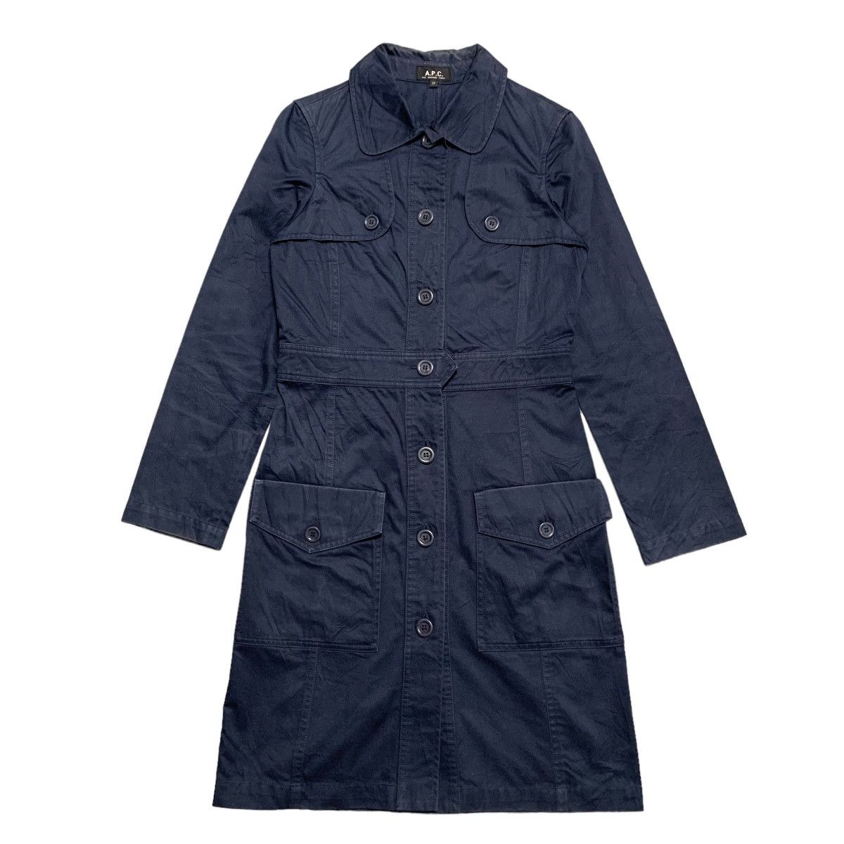 A.P.C. APC Women Trench Coat Size XS / US 0-2 / IT 36-38 - 1 Thumbnail