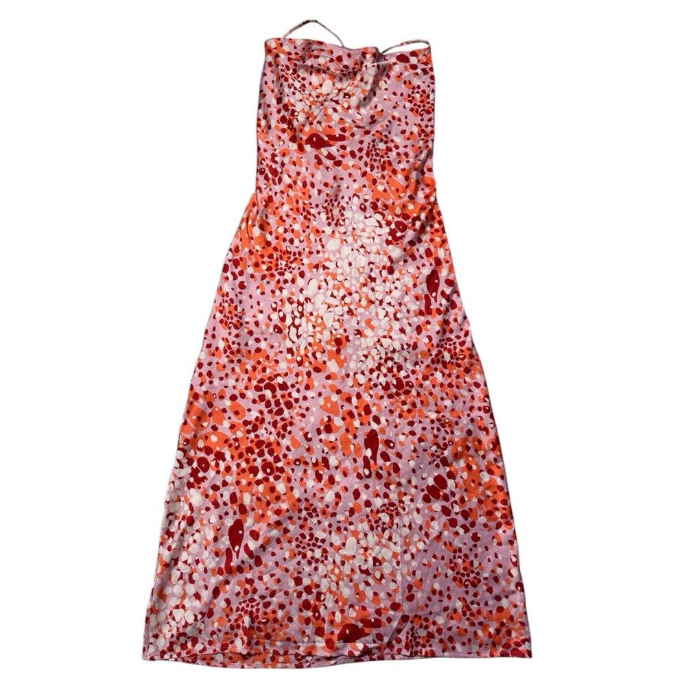 Other Lost + Wonder Satin Cowl Neck Sleeveless Slip Midi Dress Si Size L / US 10 / IT 46 - 5 Thumbnail