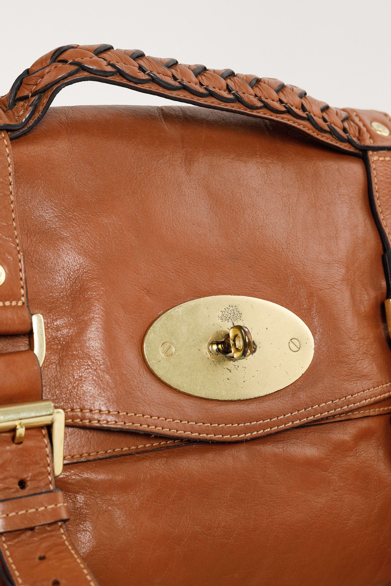 Mulberry Mulberry Alexa Oak Soft Buffalo Leather Satchel Size ONE SIZE - 10 Thumbnail