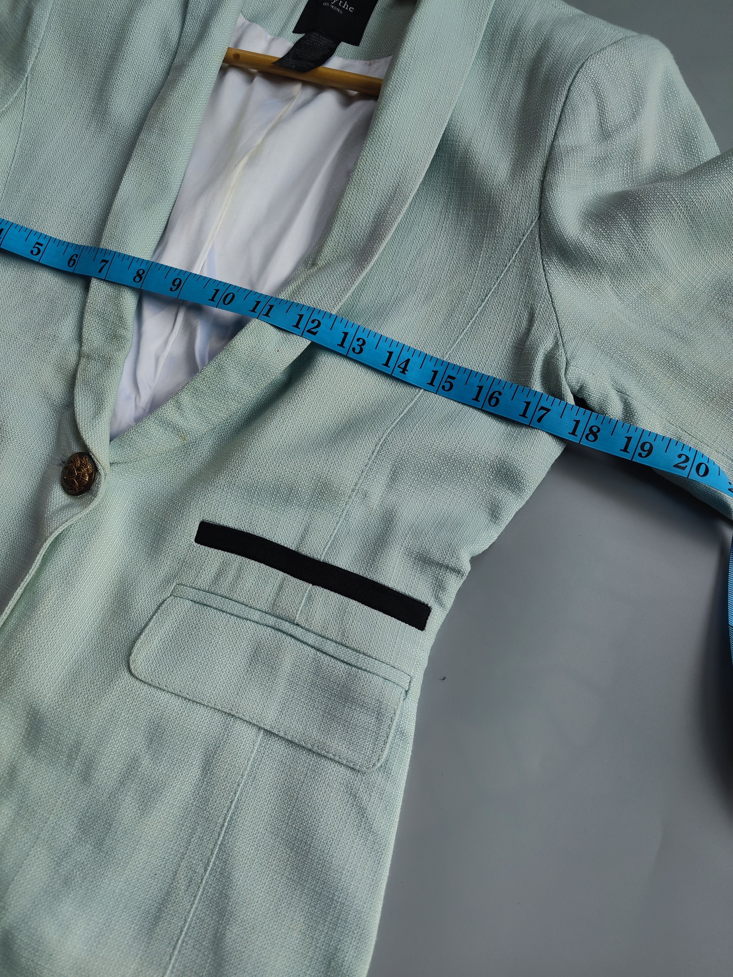 SMYTHE Smythe Women's Size 8 Petite Jacket Blazer Coat Light Green Size M / US 6-8 / IT 42-44 - 5 Thumbnail