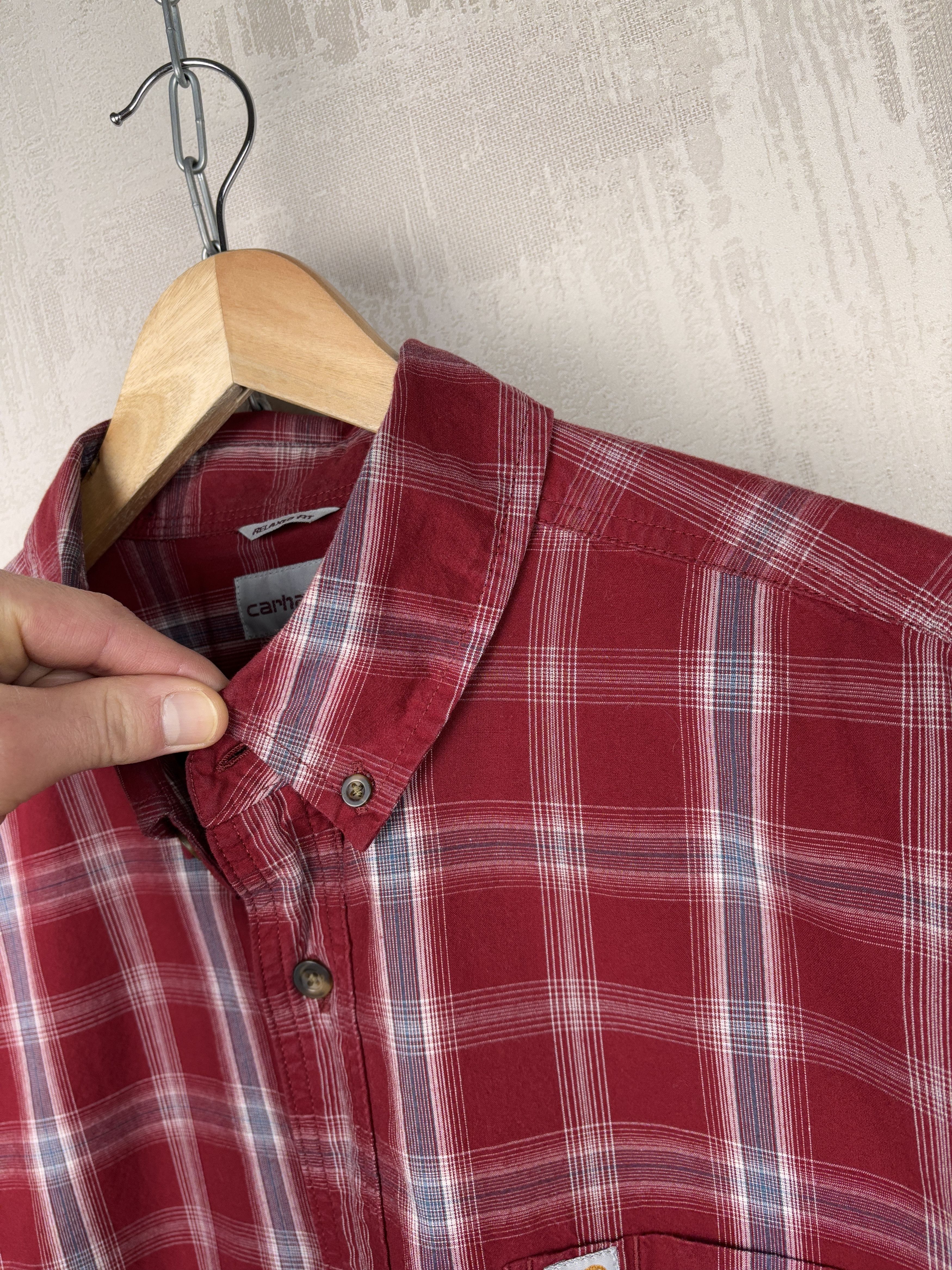 Carhartt × Vintage Carhartt Vintage Check Long Sleeve Shirt Size XL Relaxed Fit Size US XL / EU 56 / 4 - 7 Thumbnail