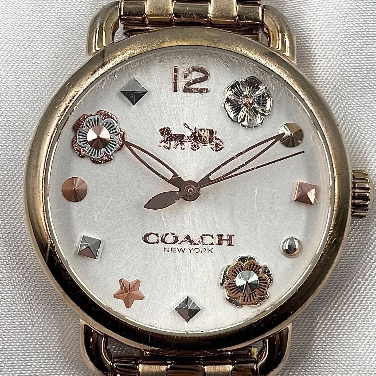 Coach Coach Tea Rose Floral Dial Rose Gold Watch 36mm Size ONE SIZE - 7 Thumbnail