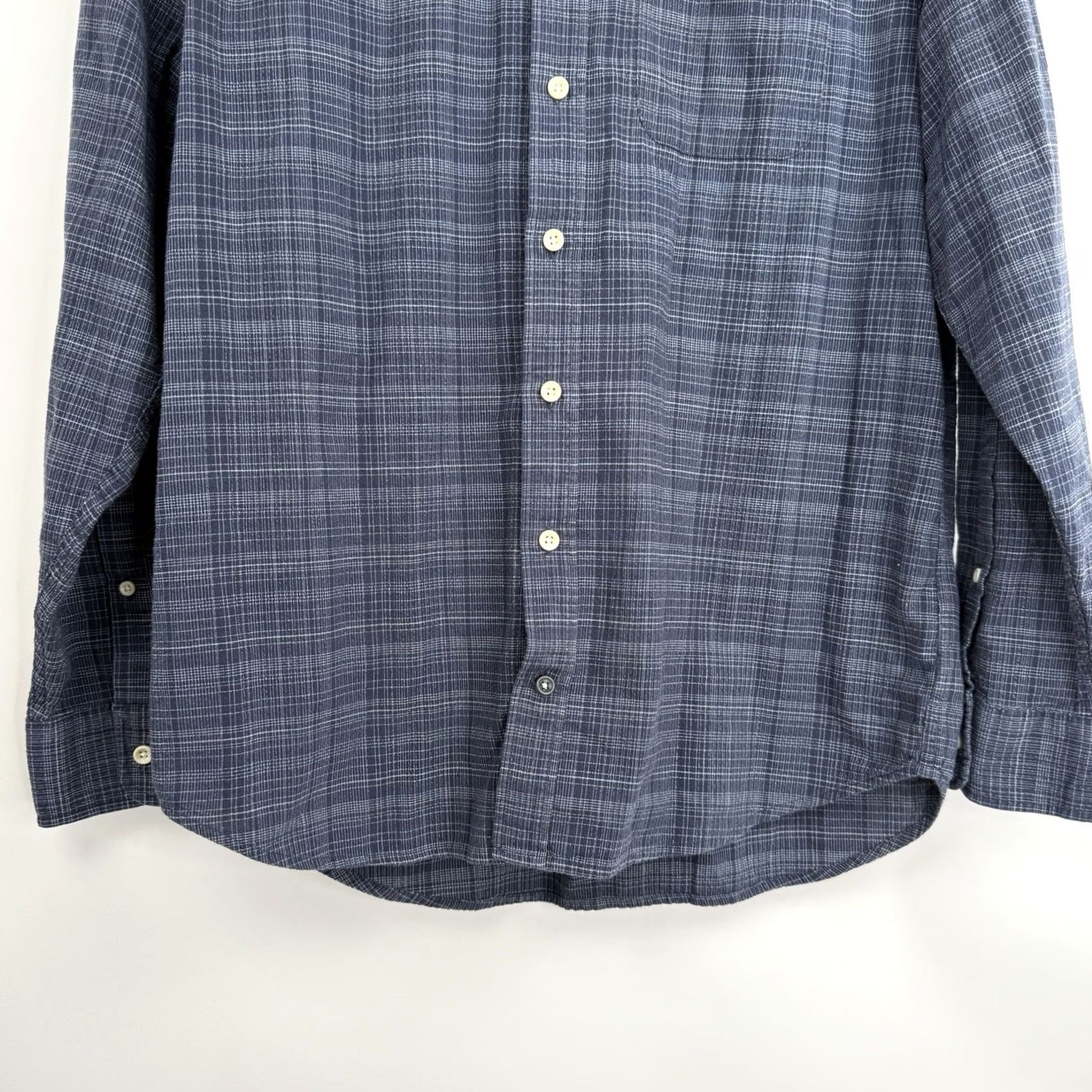 Taylor Stitch Taylor Stitch Shirt Mens 42 Organic Cotton Woven Long Sleeve Button Up Navy Size US XL / EU 56 / 4 - 5 Thumbnail
