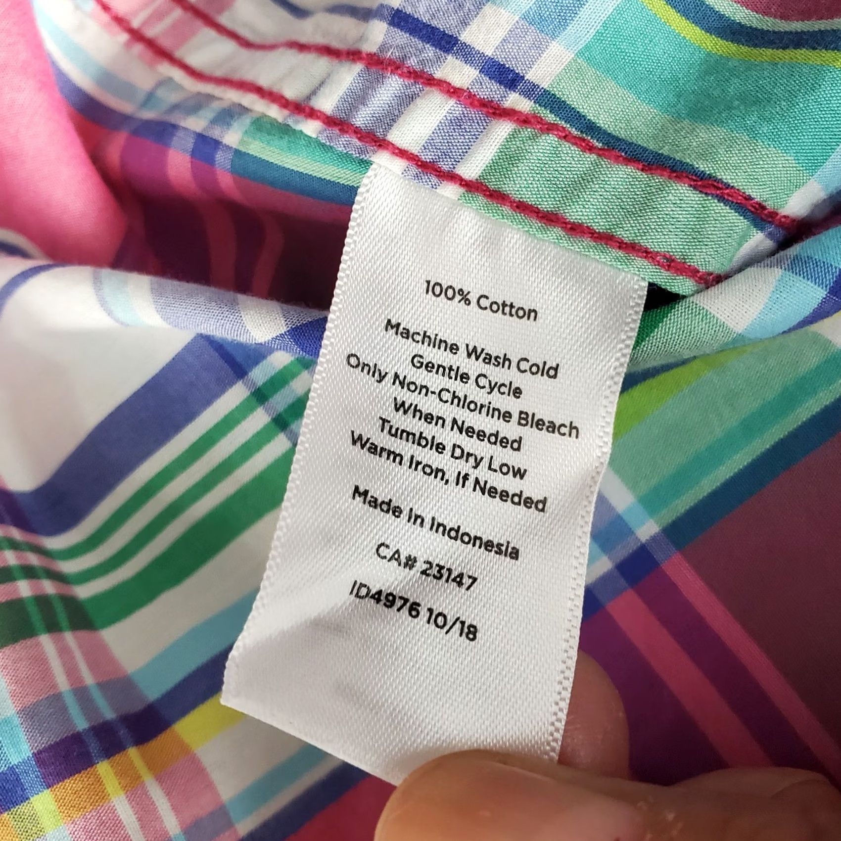 Talbots Talbots Shirt Women L Multicolor Plaid Long Sleeve Button-Up Collared Casual Shirt Womens Size L Size L / US 10 / IT 46 - 6 Thumbnail