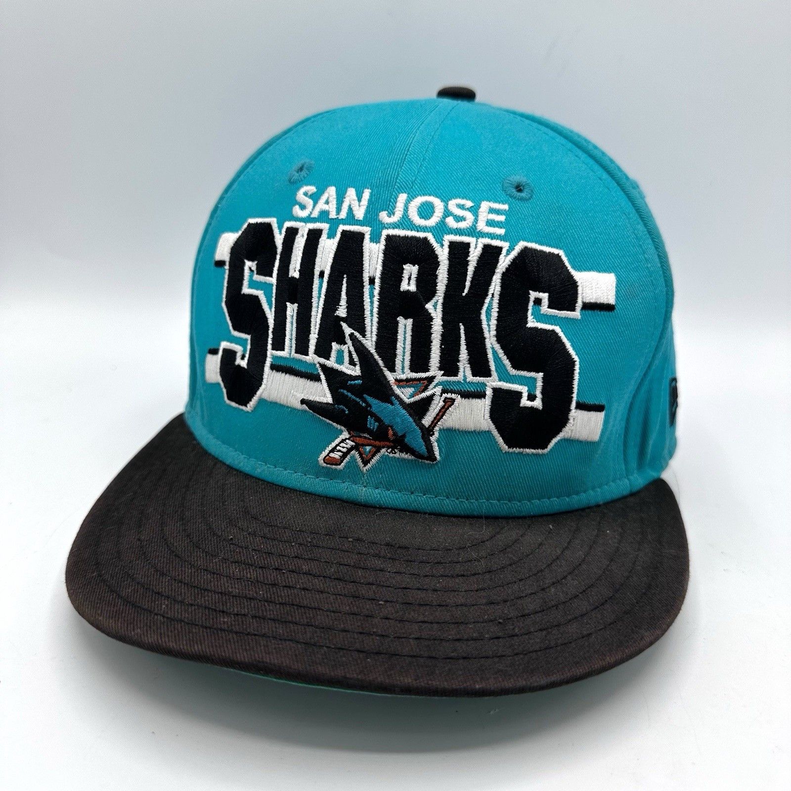 New Era San Jose Sharks New Era NHLSpellout Snapback Hat Adjustable Size ONE SIZE - 1 Thumbnail