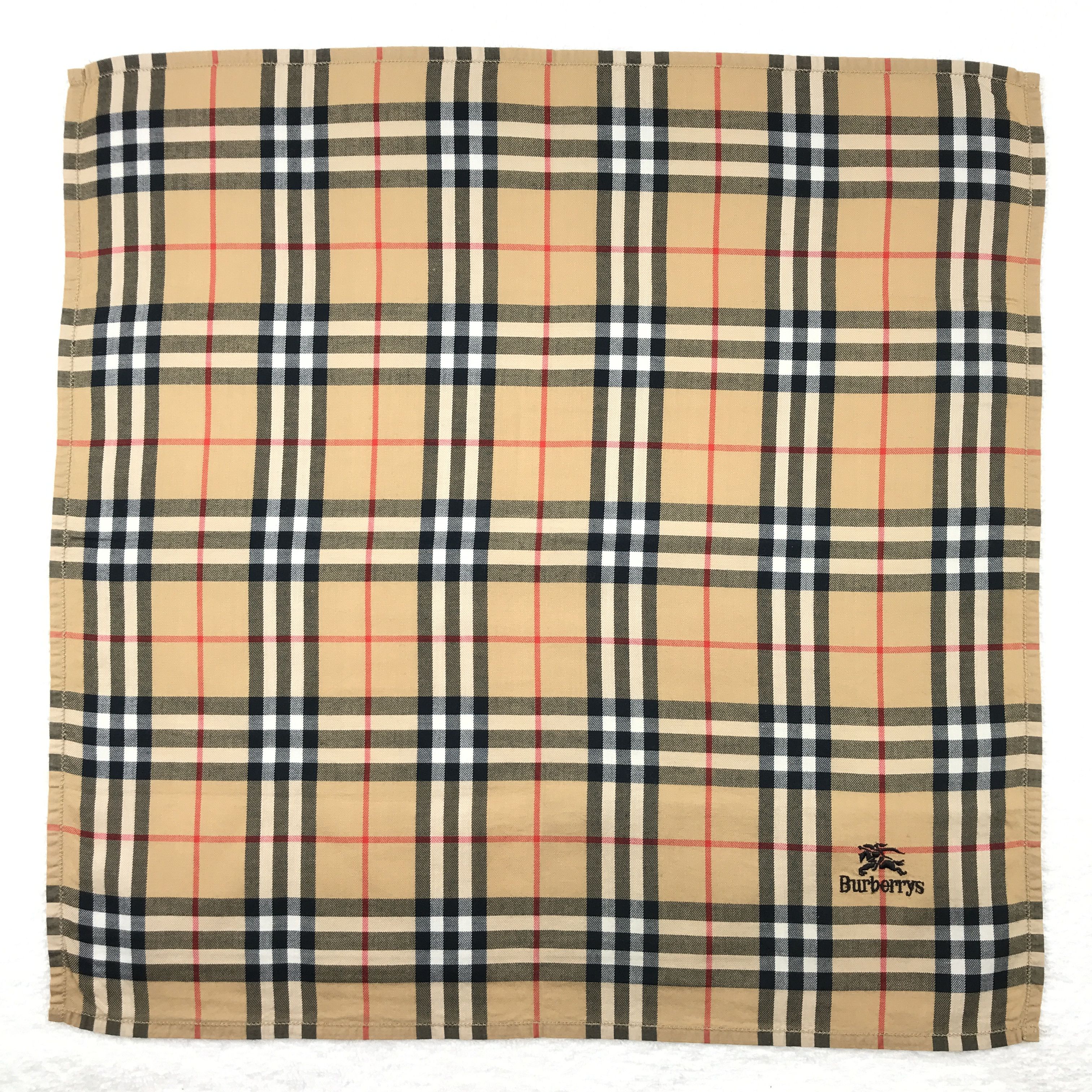 Burberry × Designer × Vintage Vintage Burberry Bandana Neckerchief Handkerchief Size ONE SIZE - 1 Thumbnail