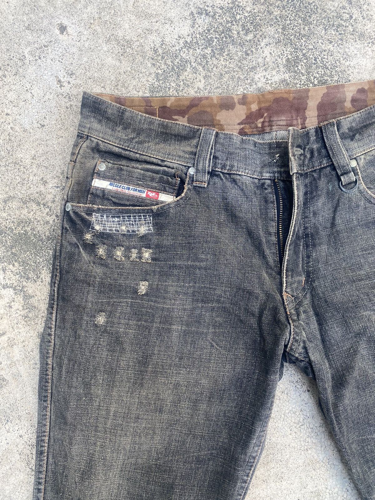 Japanese Brand × Nicole Club Flare Jeans Nicole Club Clawmark Distressed Bootcut Size US 32 / EU 48 - 8 Thumbnail