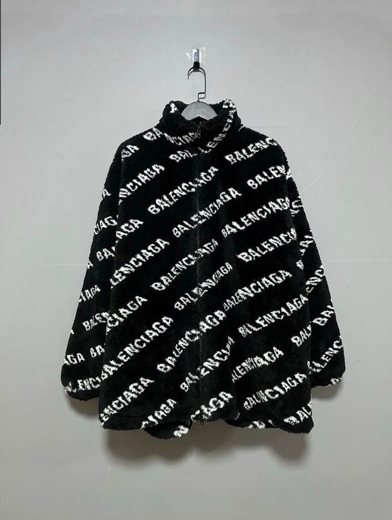 Balenciaga Balenciaga full printed teddy jacket-2506 Size US XXS / EU 40 - 1 Thumbnail