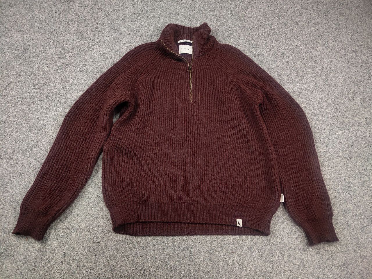 Peregrine Peregrine England Ford Knit Wool Half Zip Sweater Vintage Size US L / EU 52-54 / 3 - 4 Thumbnail
