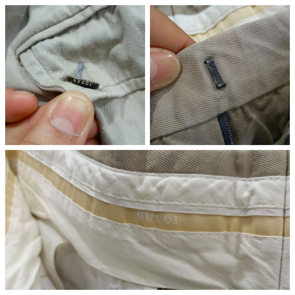 Gucci Vintage GUCCI Beige Khaki Pants Size US 30 / EU 46 - 7 Thumbnail