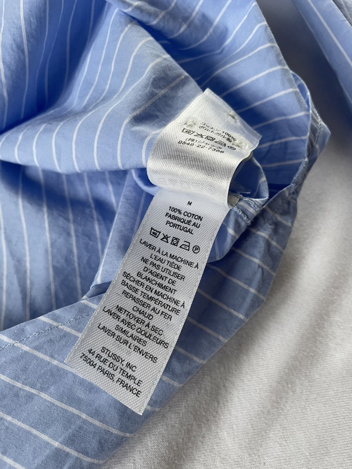 Stussy × Wales Bonner Stussy x Wales Bonner Poplin Shirt - FW25 Size 42L - 9 Thumbnail