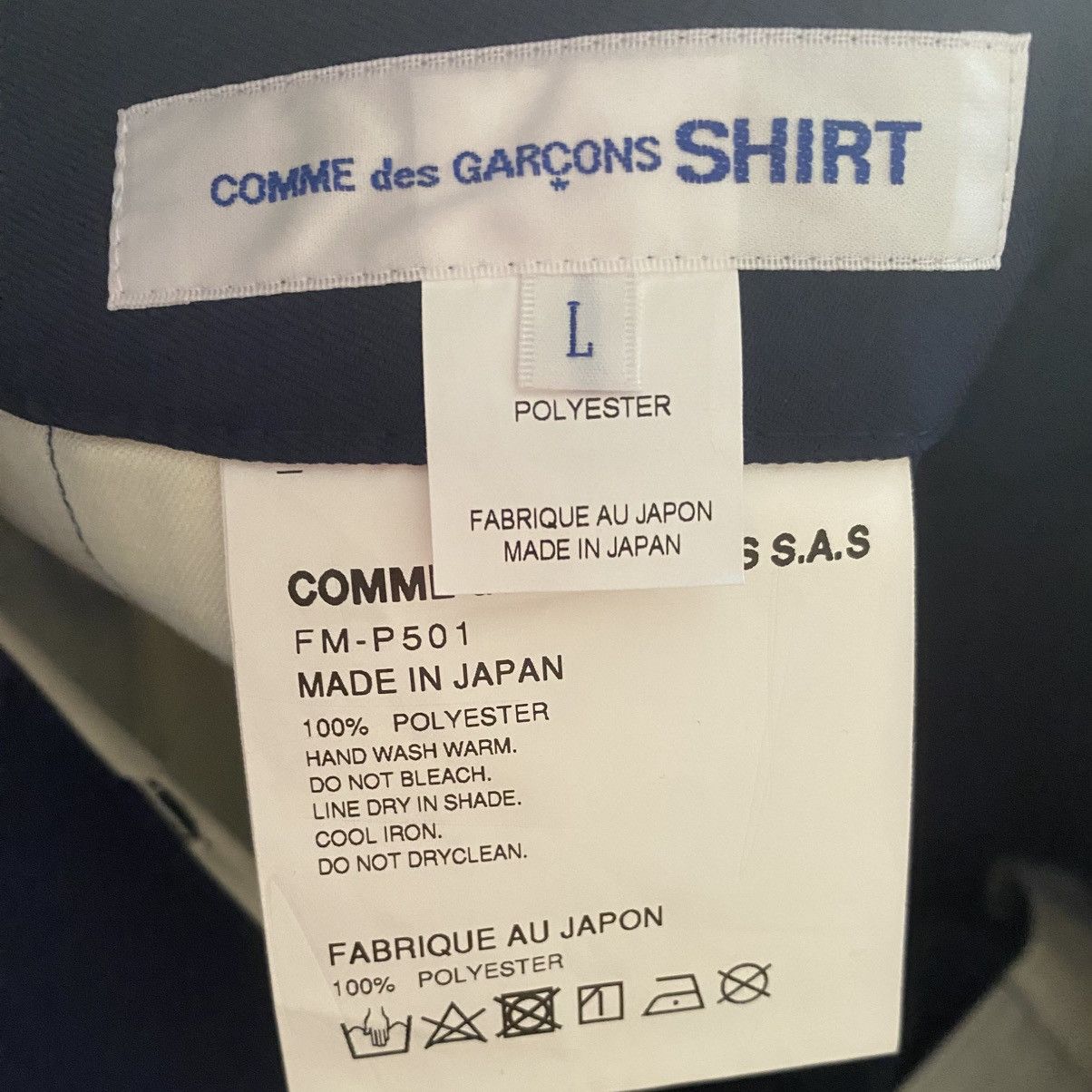Comme des Garcons NWT S/S24 Hand Print Color Splash Cropped Pants Size US 34 / EU 50 - 7 Thumbnail