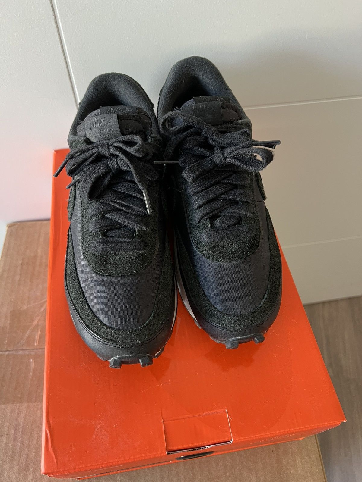 Nike × Sacai Sacai x Nike LD Waffle Nylon Black Size US 8.5 / IT 38.5 - 6 Thumbnail