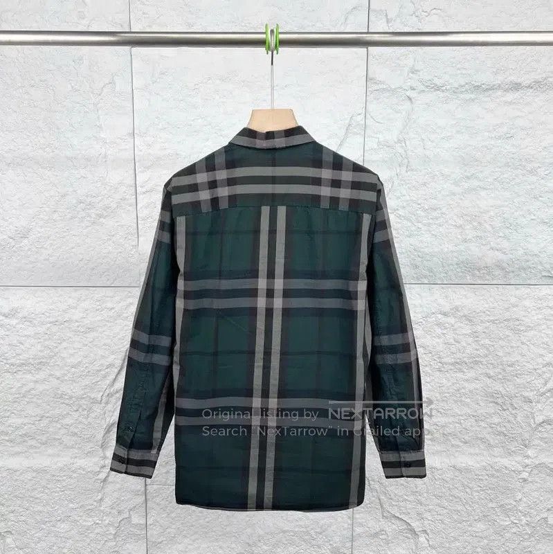 Burberry Burberry Green Cotton Men's Shirt. Size US S / EU 44-46 / 1 - 2 Thumbnail