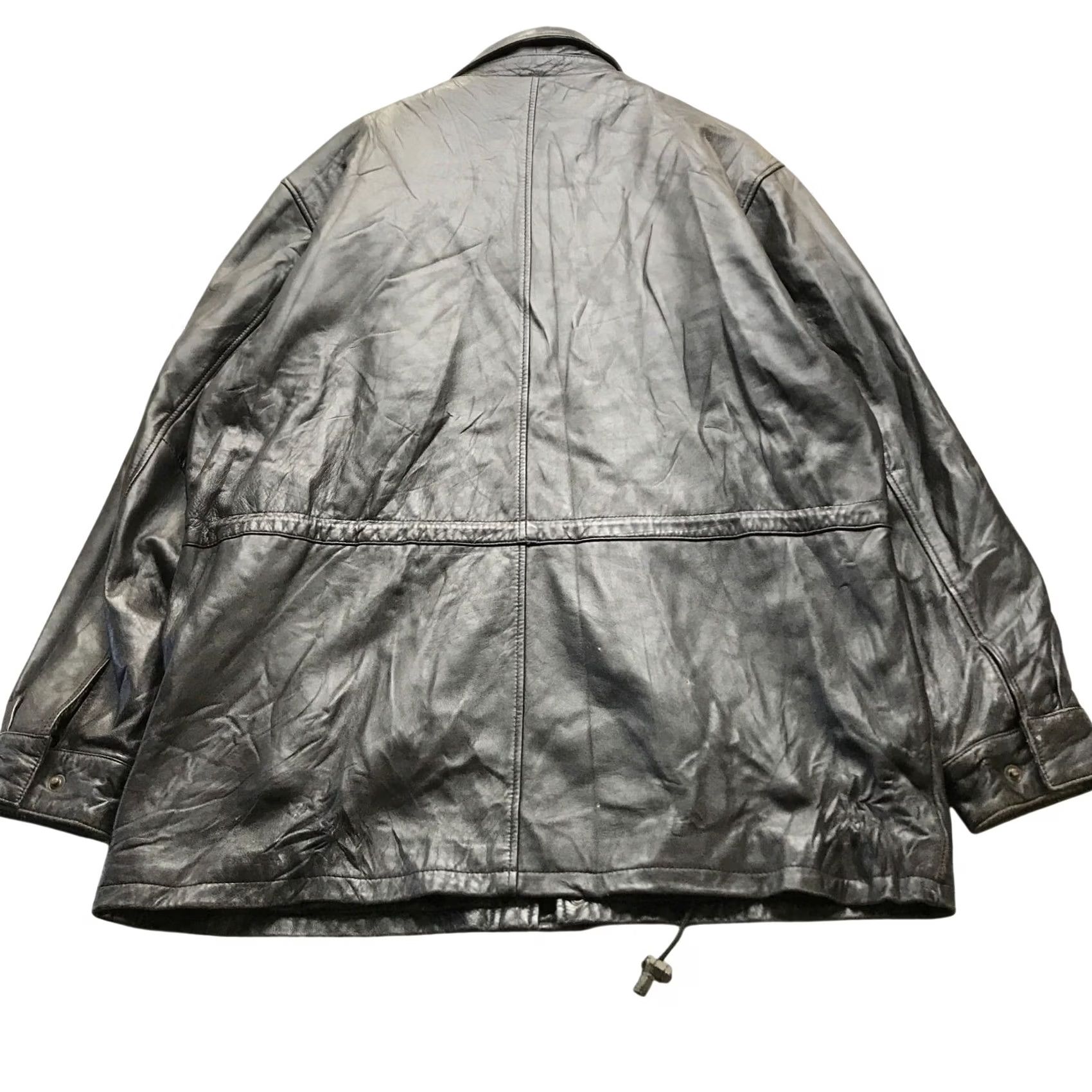 Vintage Jim & Mary Lou Thinsulate Ultra Insulation Quilted Leather Jacket Mens XL Black Size US XL / EU 56 / 4 - 5 Thumbnail