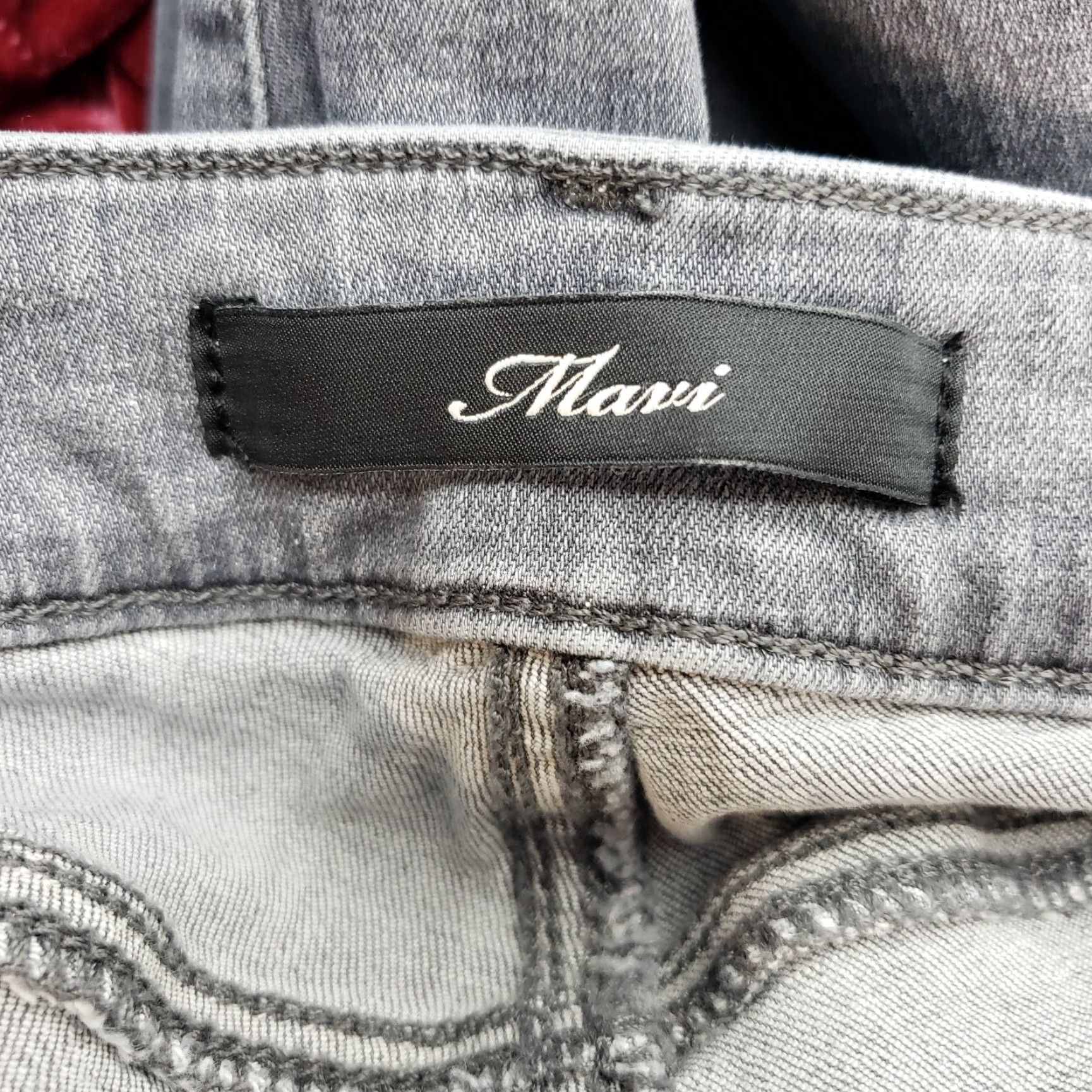 Mavi Mavi Womens Emma Slim Boyfriend Jeans Size 32P Gray Lightly Distressed Mid Rise Jeans Feminine Womens Size 24" / US 00 / IT 34 - 6 Thumbnail