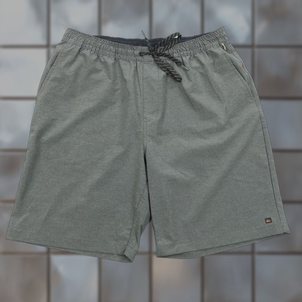 Quiksilver Quiksilver Waterman Collection Men's 34 Grey Elastic Drawstring Shorts Size US 34 / EU 50 - 1 Thumbnail
