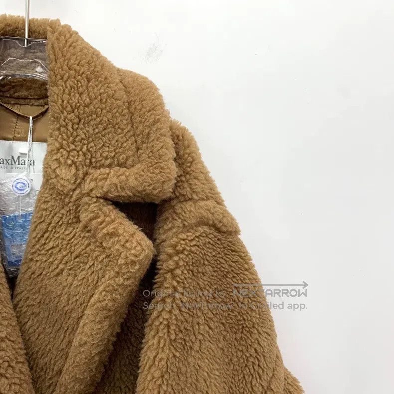 Max Mara Max Mara Brown Camel Hair Collar Double Breasted Short Coa Size L / US 10 / IT 46 - 3 Thumbnail